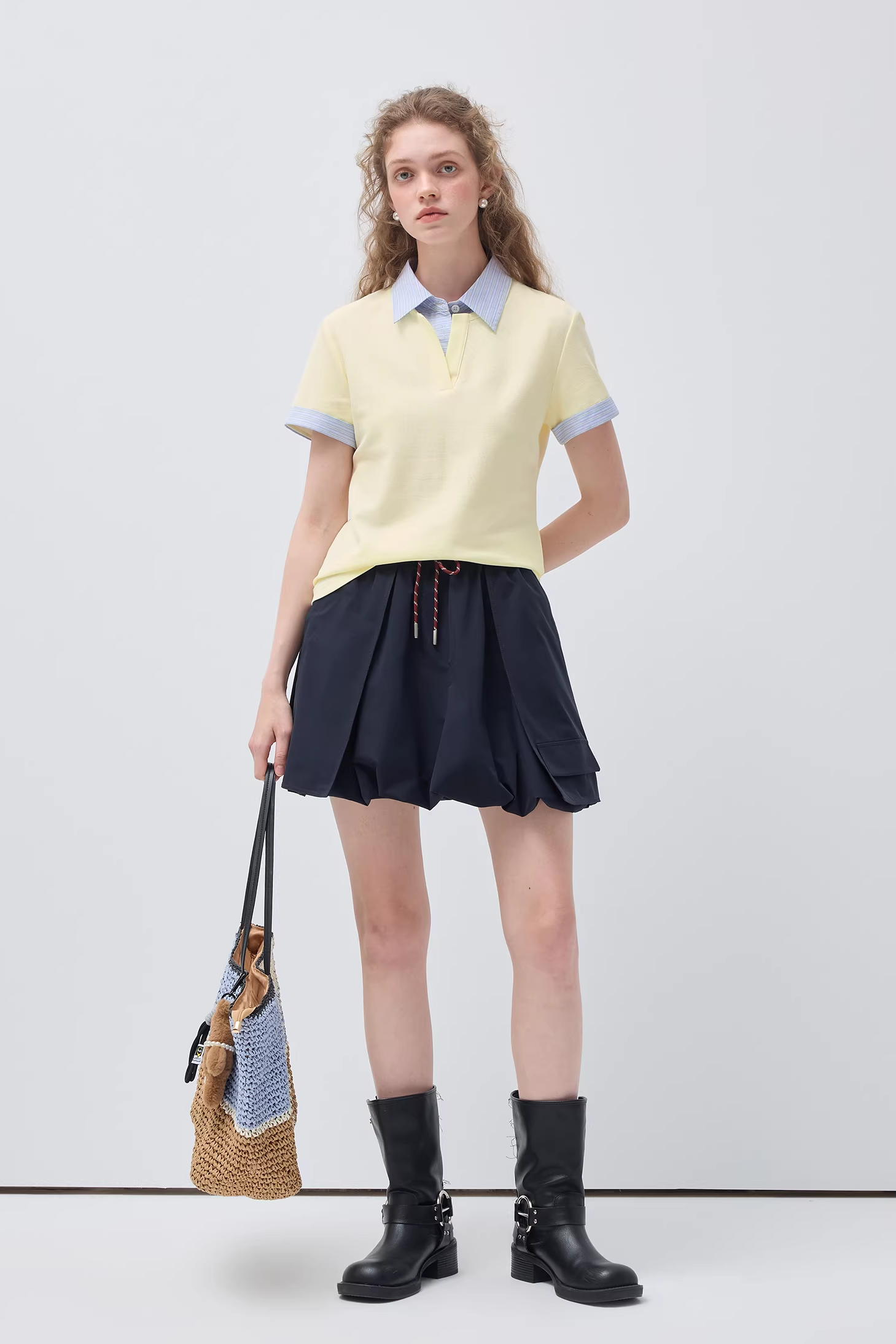 バルーンワークドレスC3561