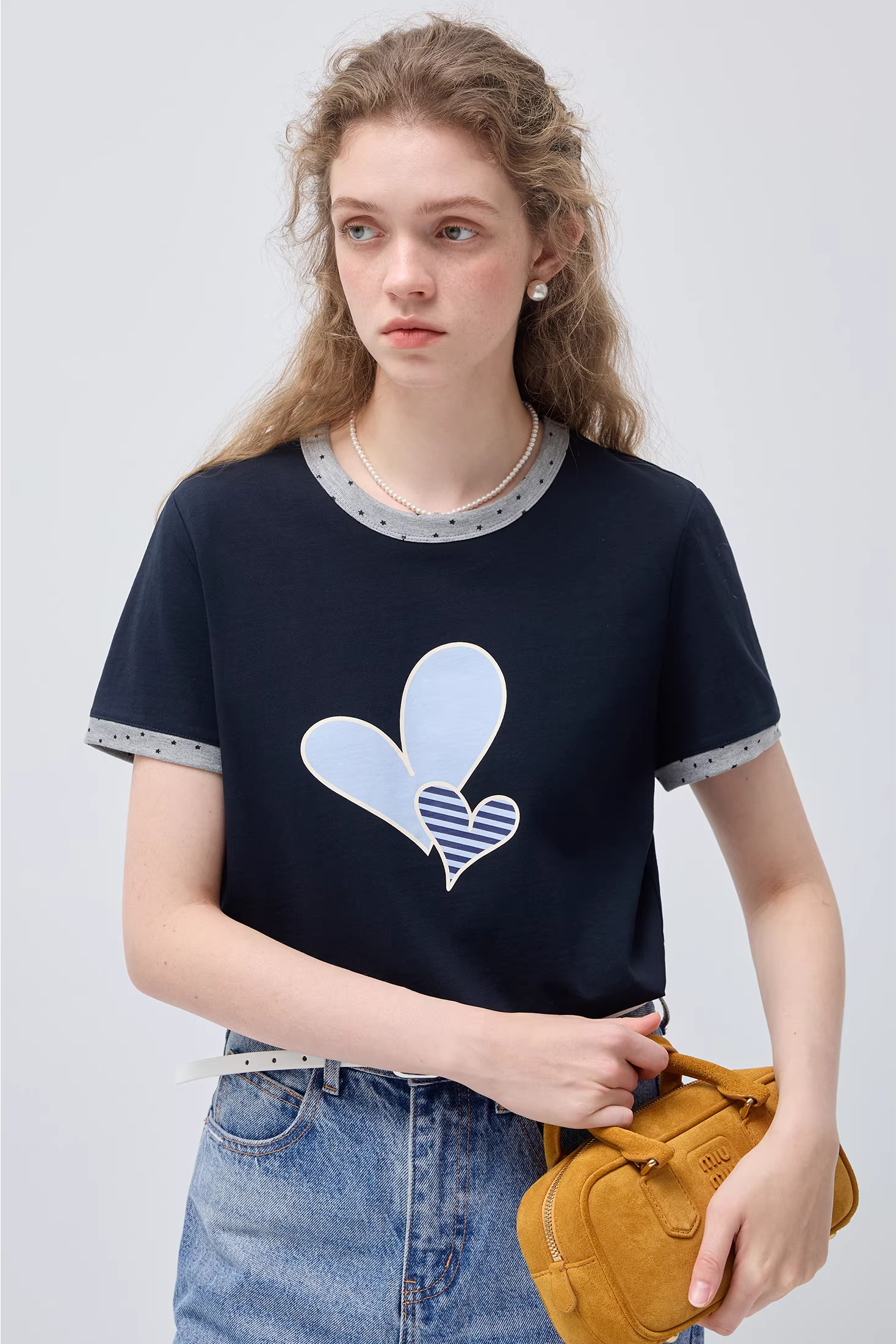 エッジラブプリントリラックスTシャツC3565