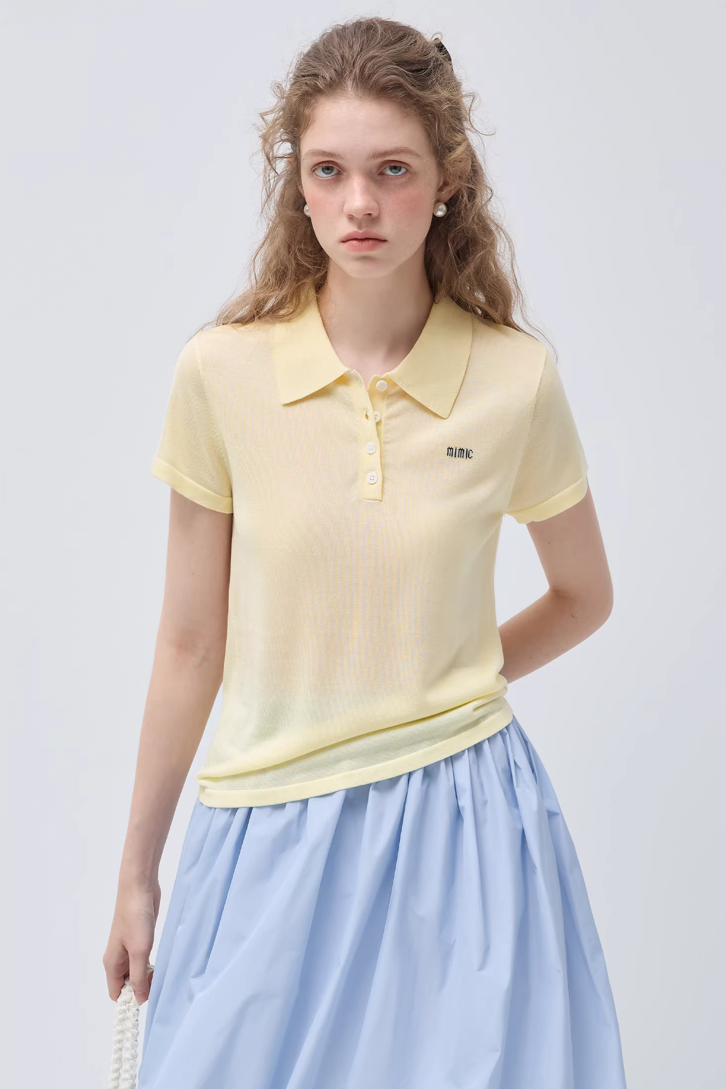 リヨセルニットポロTシャツC3569