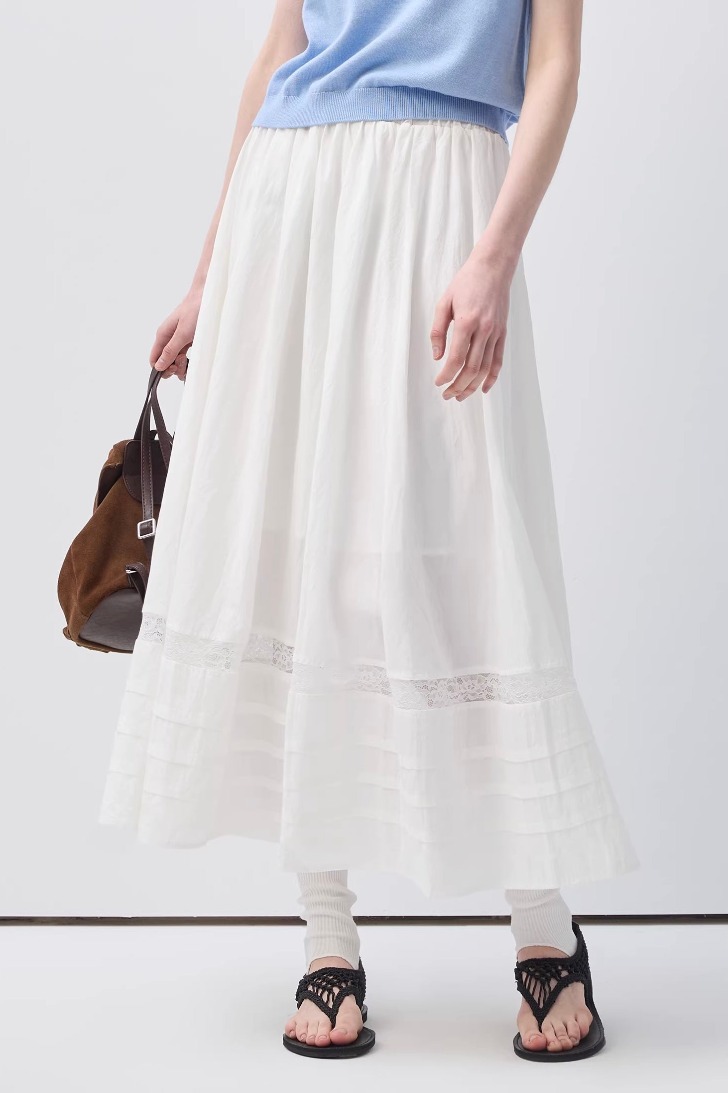 切替レースAラインスカートC3626