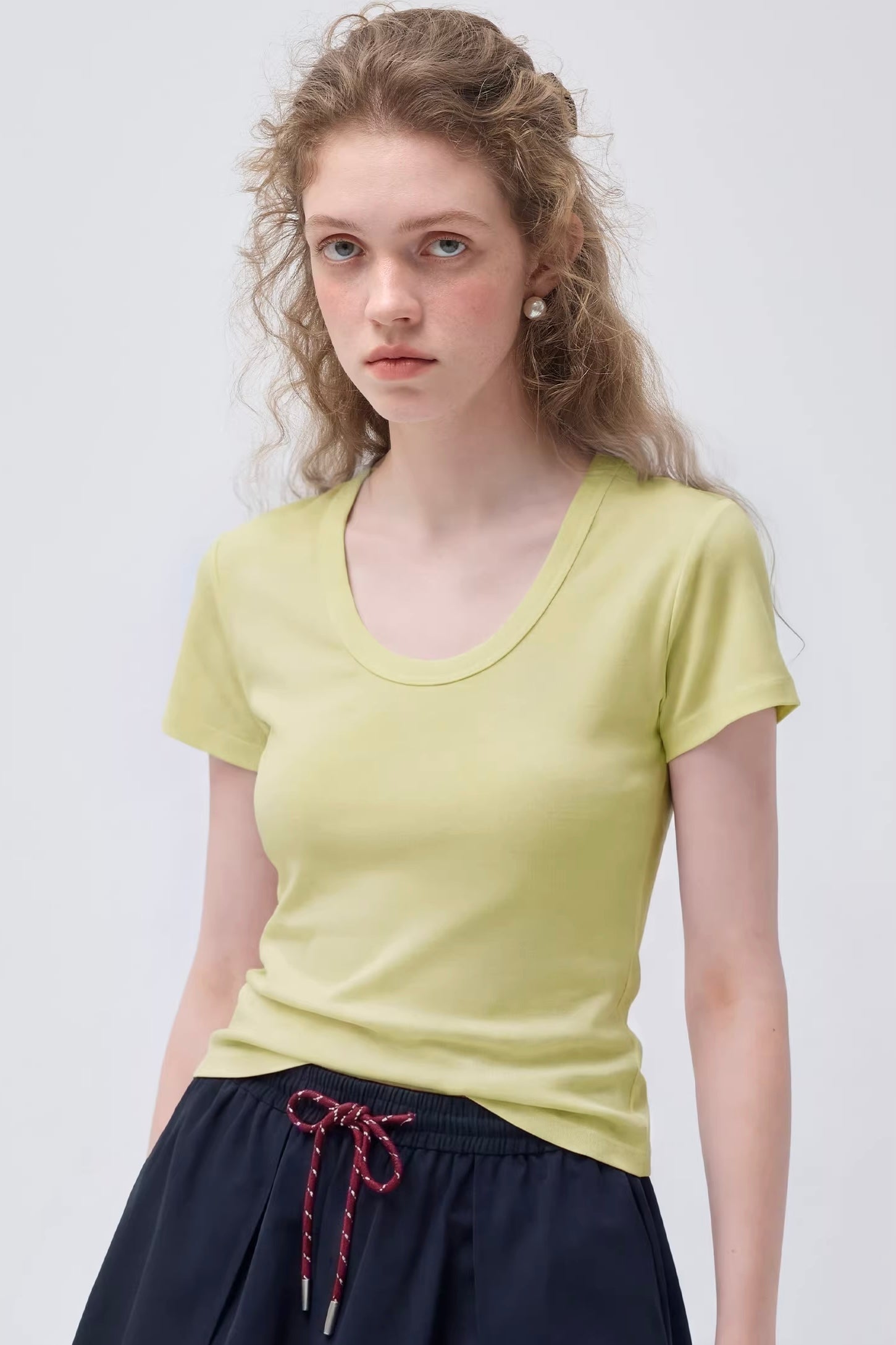 UネックフィットシルエットTシャツC3633