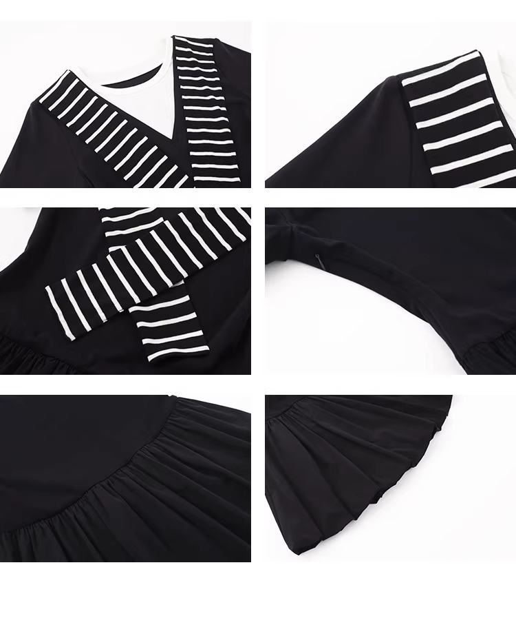 セーラーカラーバルーンワンピースC3656