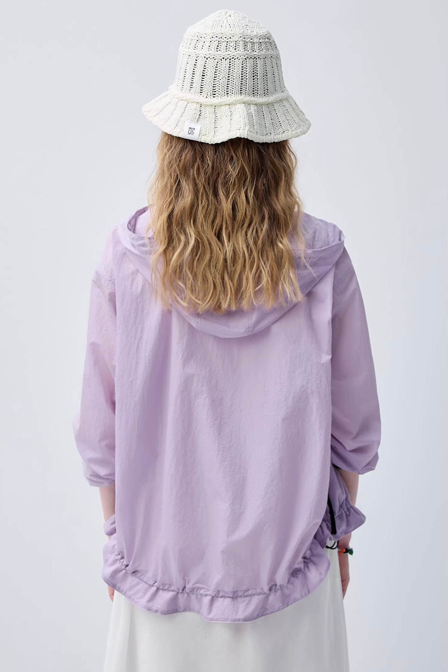 プリーツテクスチャー裾ギャザーデザイン春アウターC3659