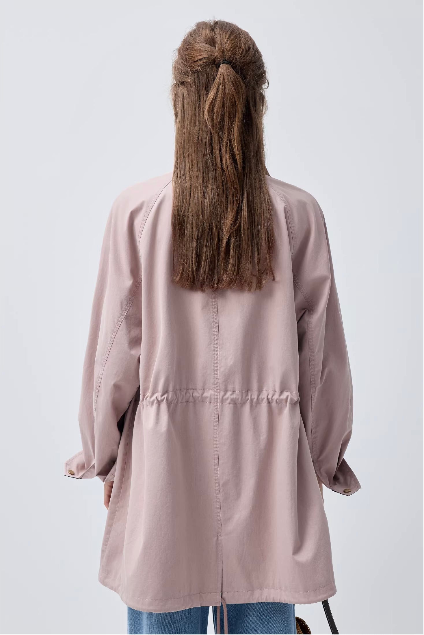 スタンドカラー ドローストリングジャケット
C3378