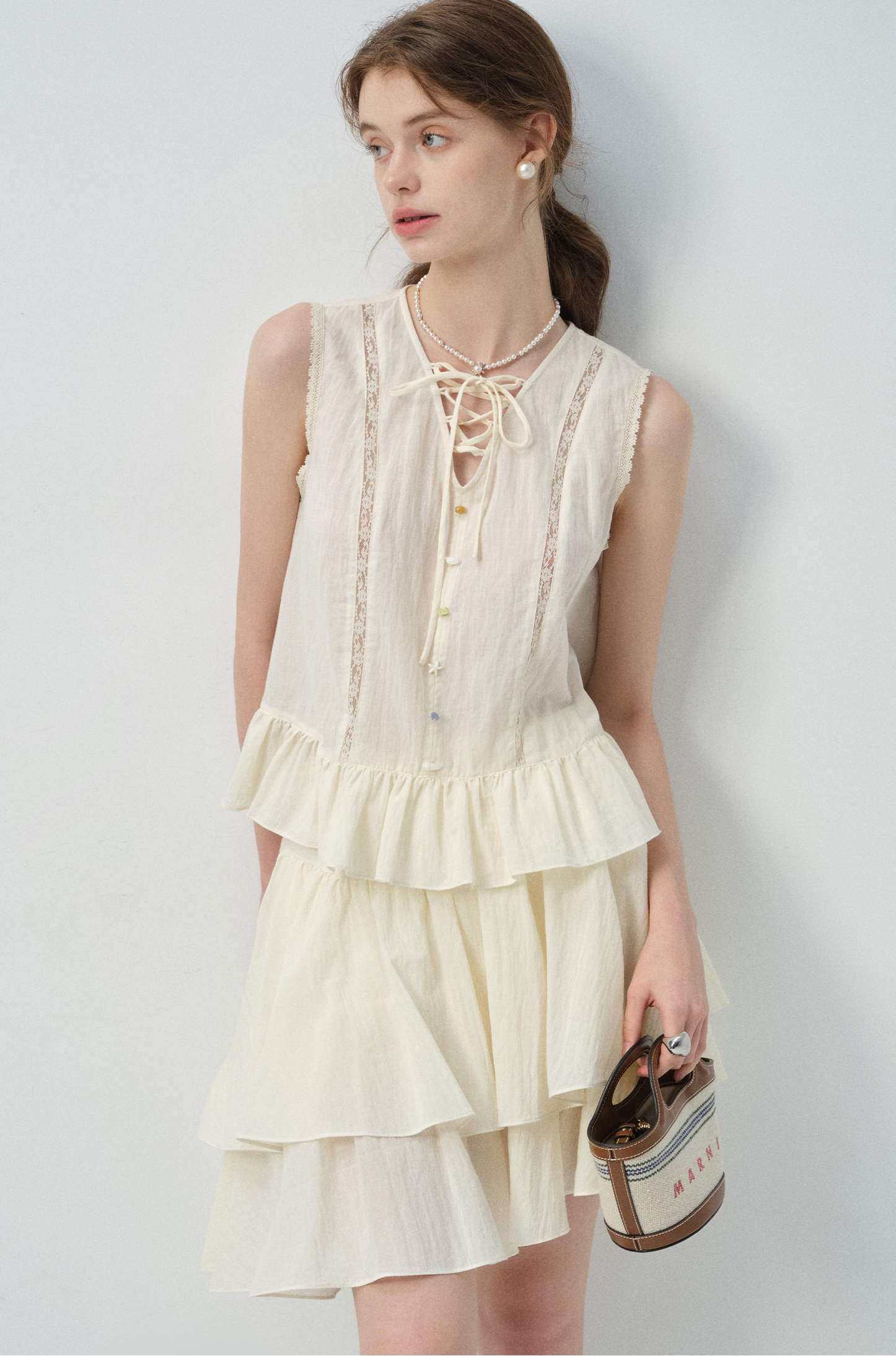 アシメウエストティアードスカートC2883