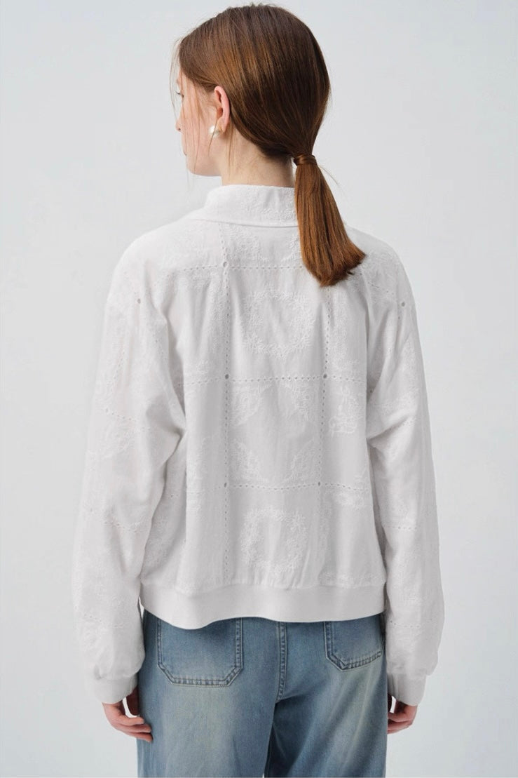 テーラード風レースホワイトジャケット
C2960