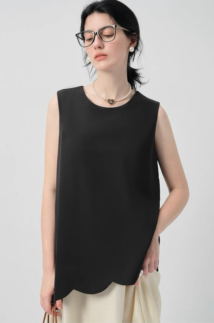 バイカラーノースリーブワンピース
C2962