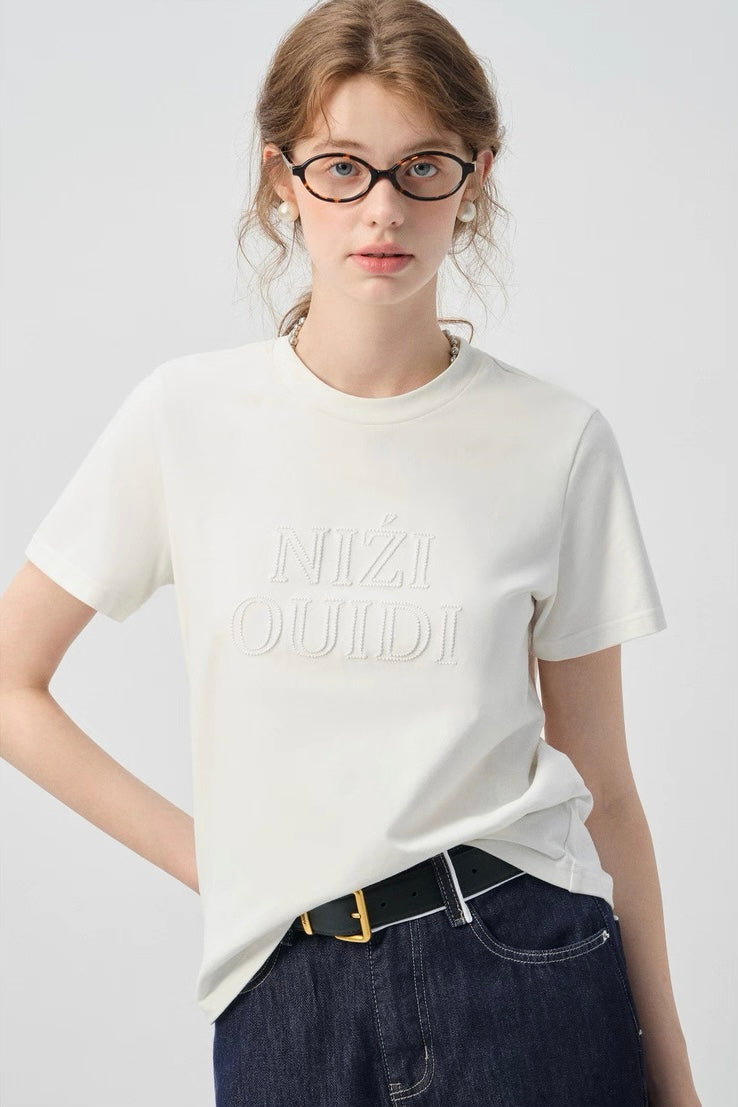 ロゴ刺繍Tシャツ
C2974