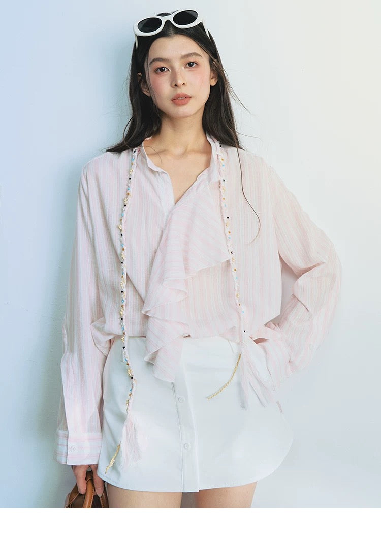 フリルシャツT2671