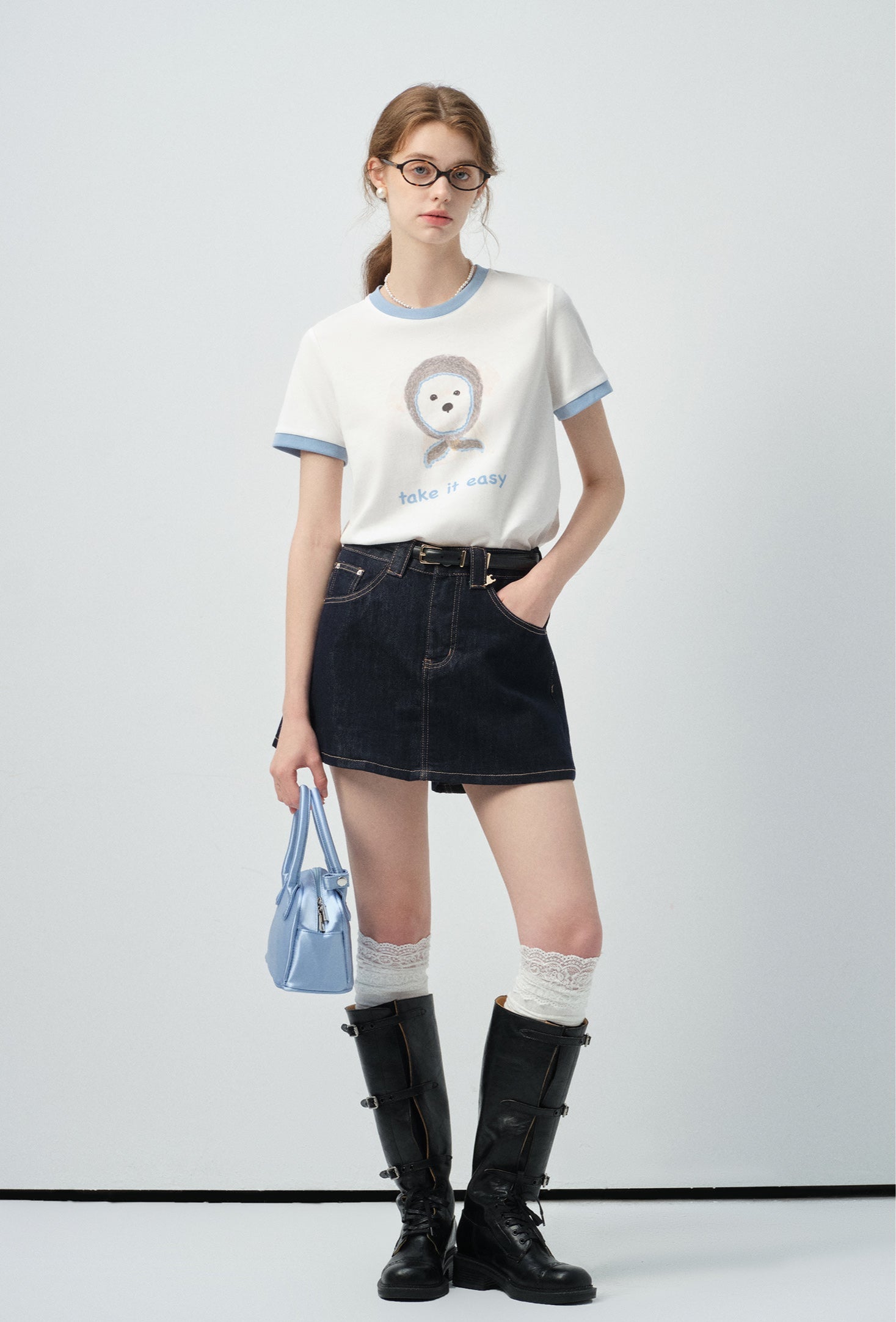 take it easyプリントTシャツC2906