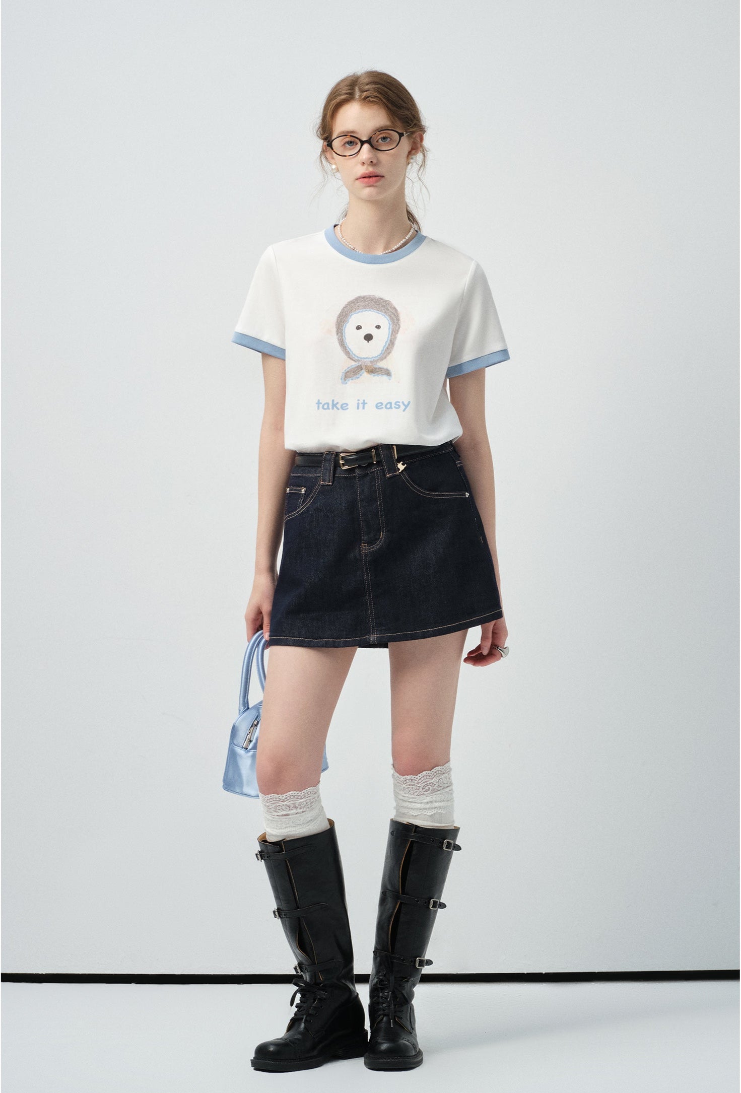 take it easyプリントTシャツC2906