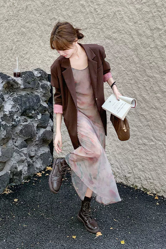 コントラストライニングジャケットC3765