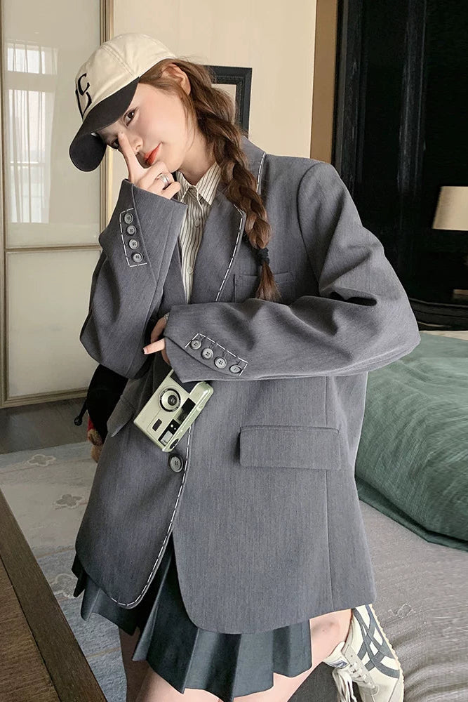 ラインデザイングレースーツジャケットC3766