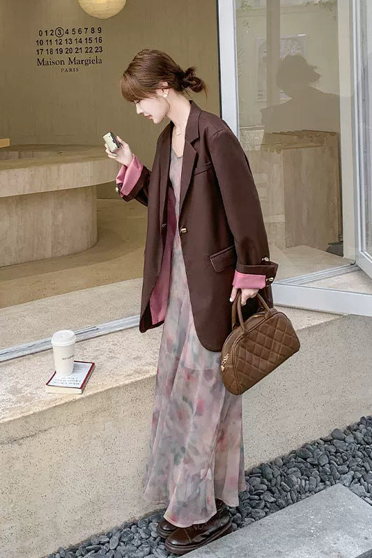 コントラストライニングジャケットC3765