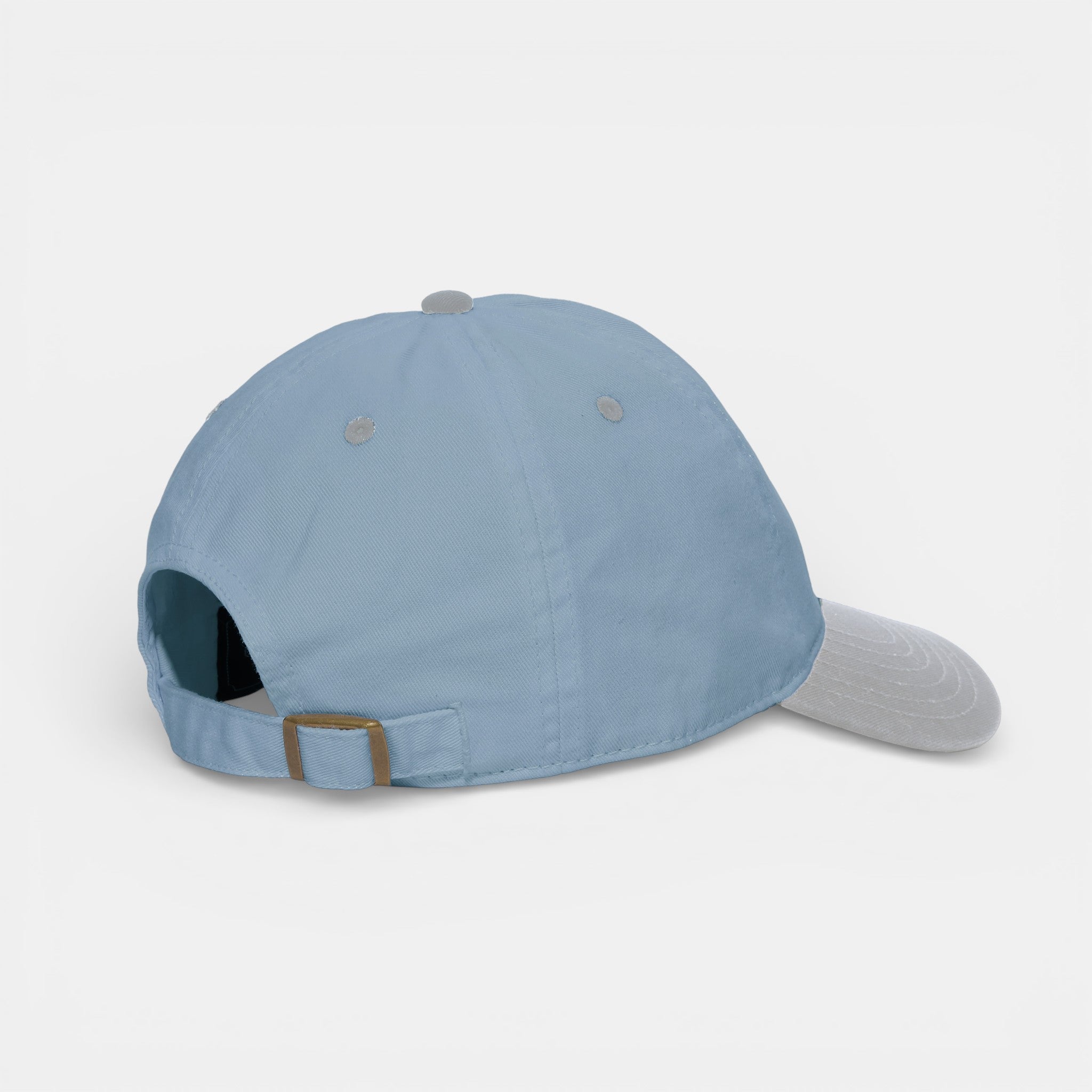 バイカラーエンブレムCAP SAX/BEIGE