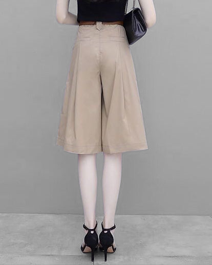 ハイウエストルーズハーフパンツ C3821