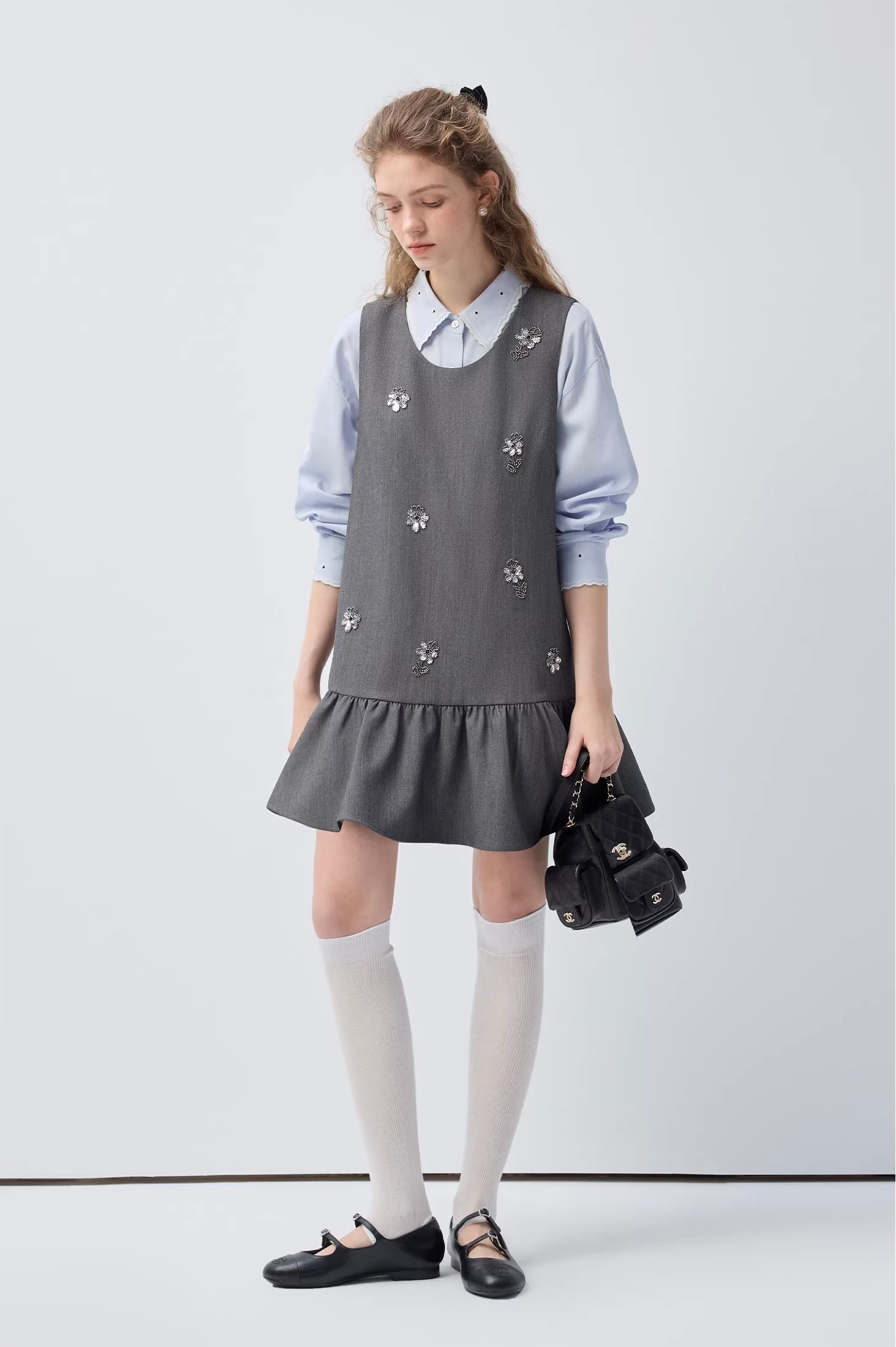 ハンドビーズエンブロイダリーワンピース
C3381