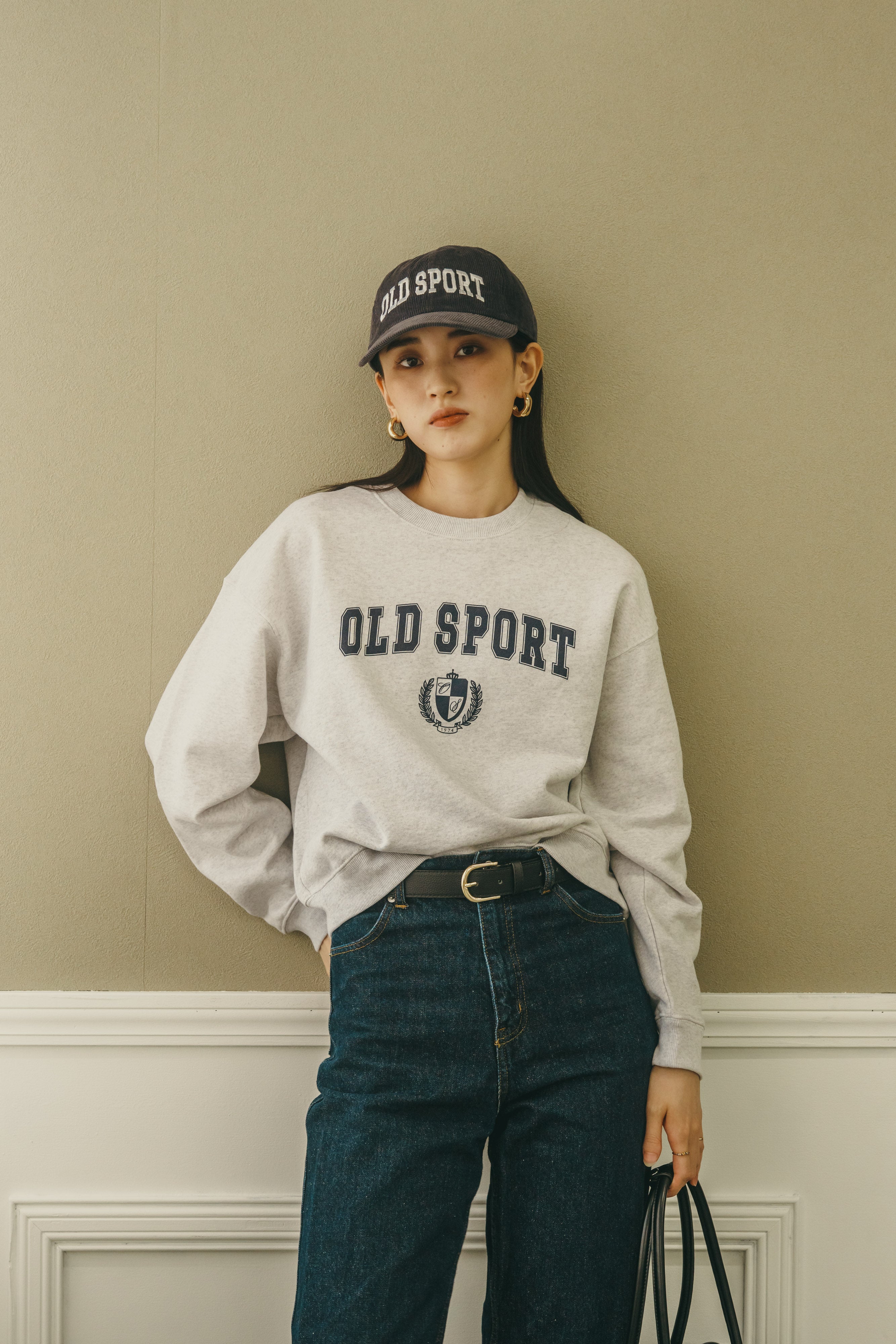 バーシティロゴコーデュロイキャップ NAVY