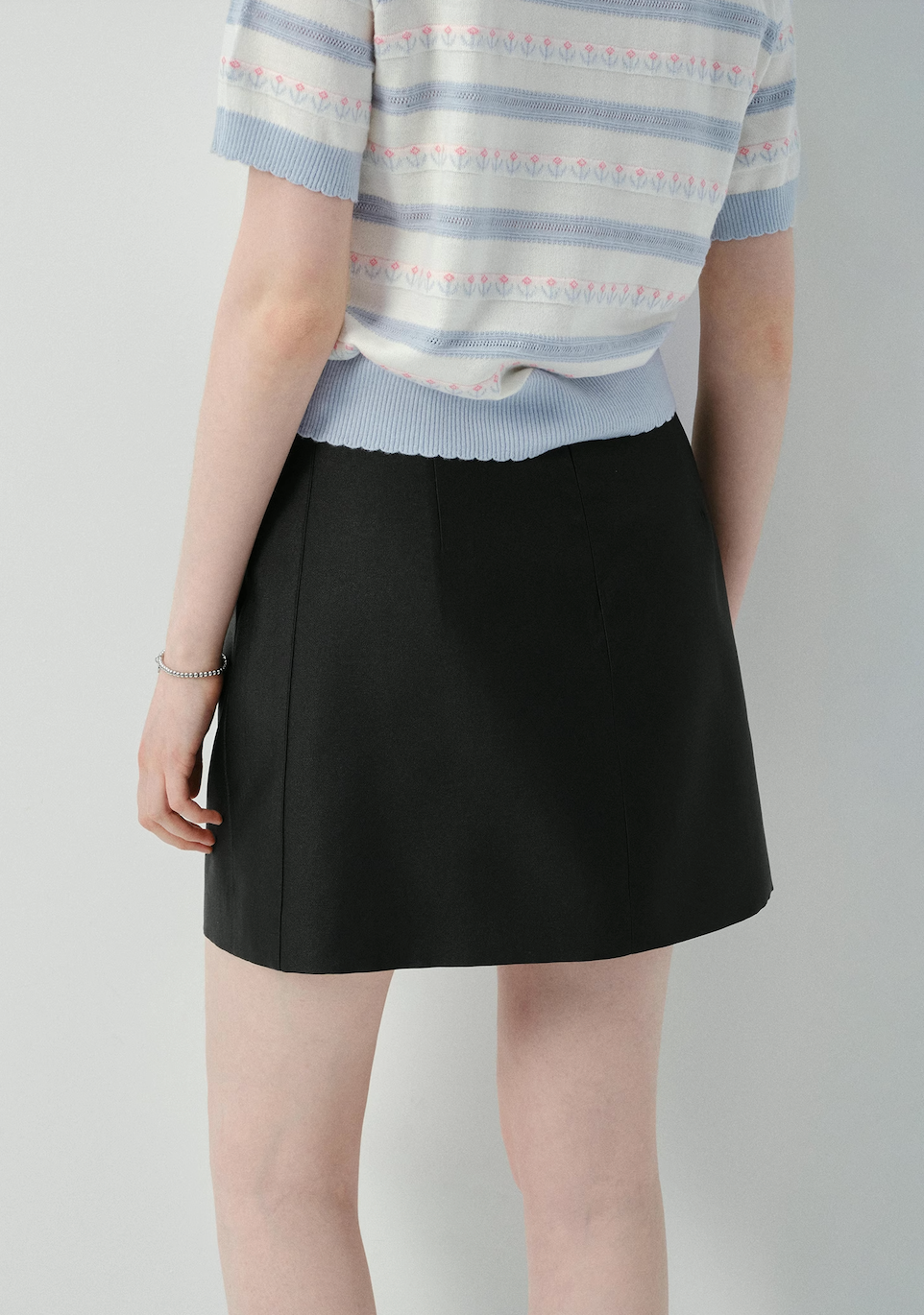 ボックスシルエットミニスカートC2825