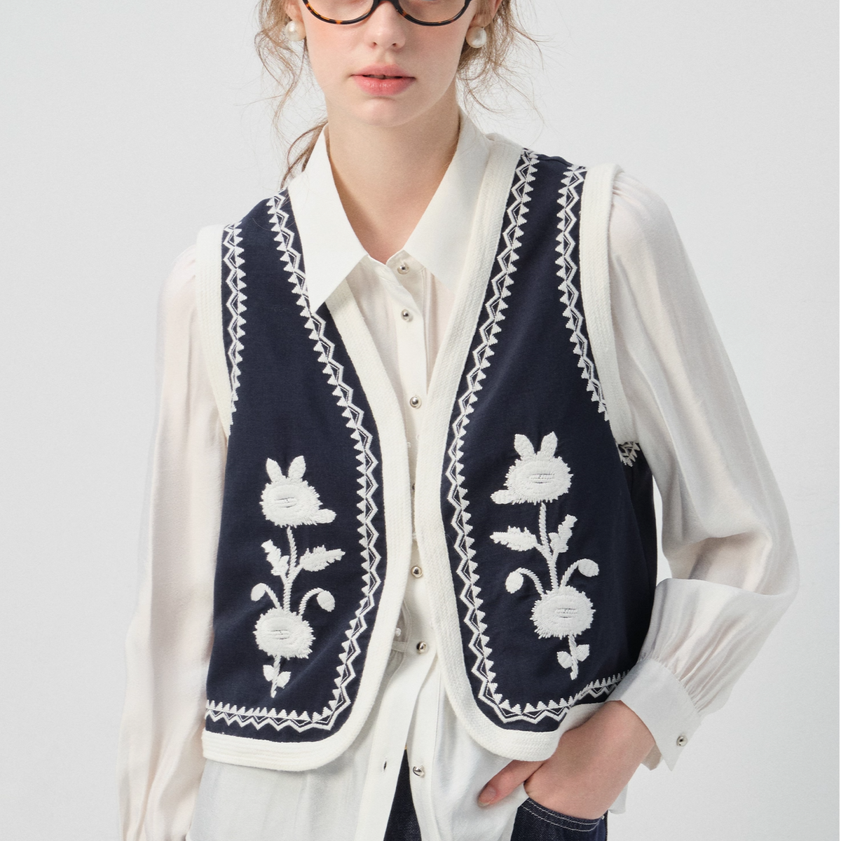 WEIRDO 刺繍パッチ ベスト WEIRDO 刺繍パッチ ベスト