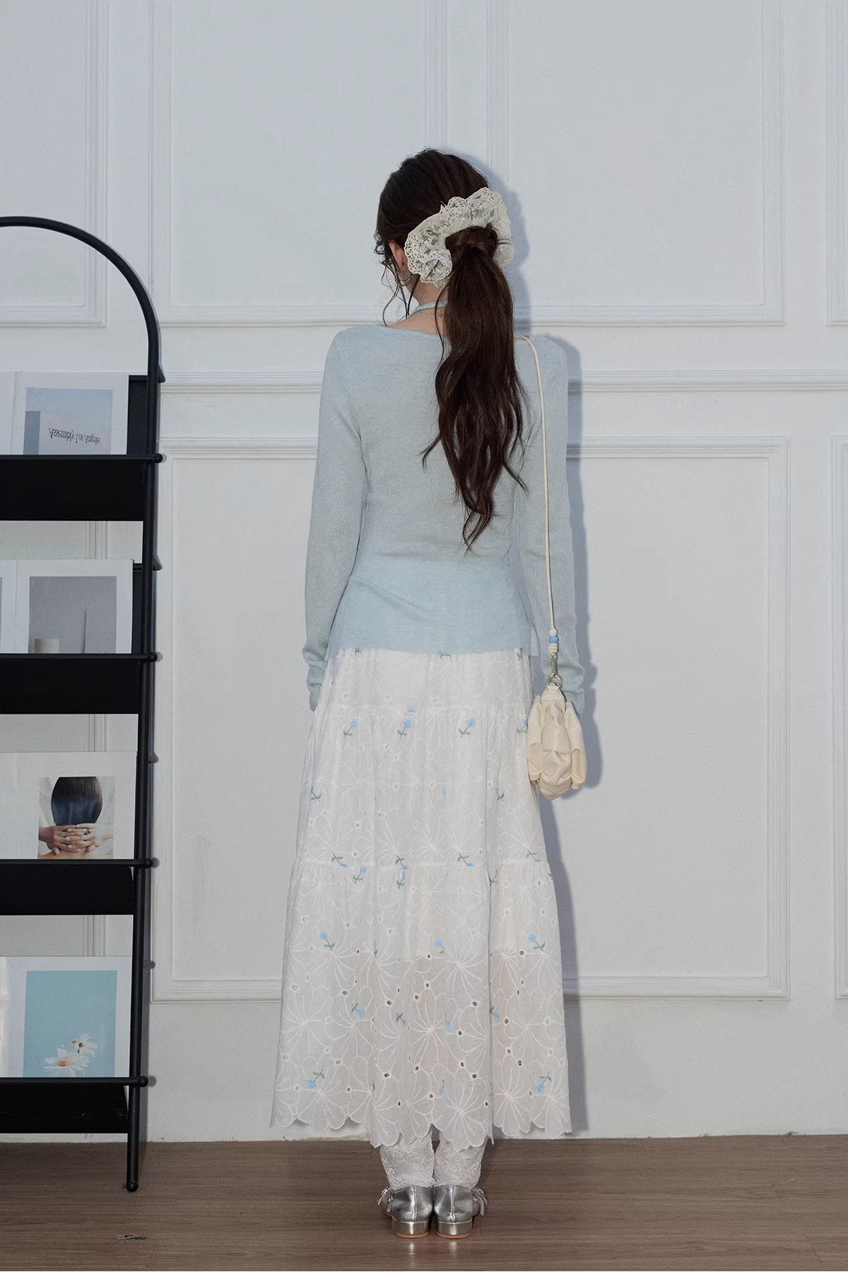 フローラルホロースカートC3571