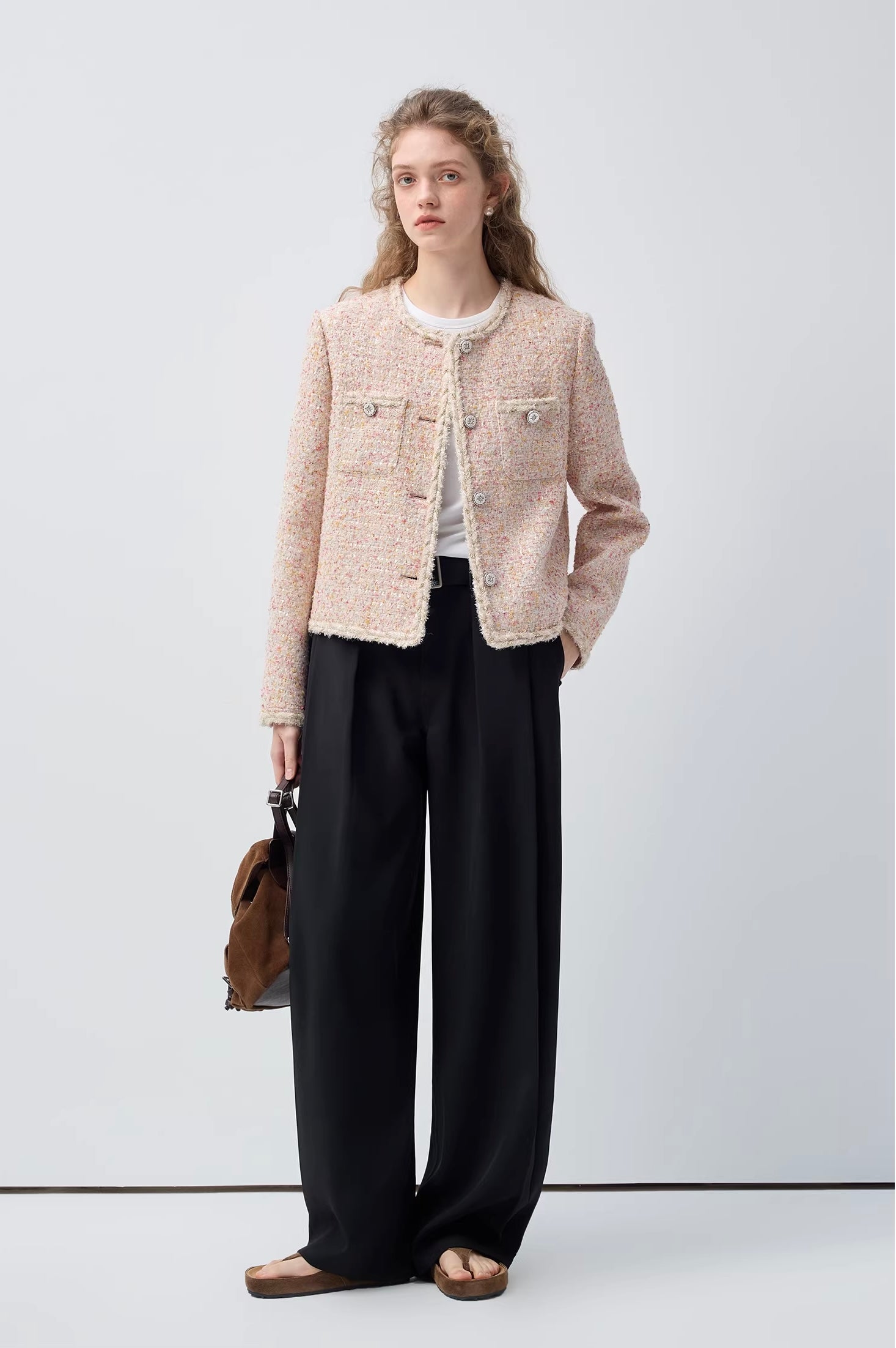 ケーブルフリルエレガントジャケット
C3380