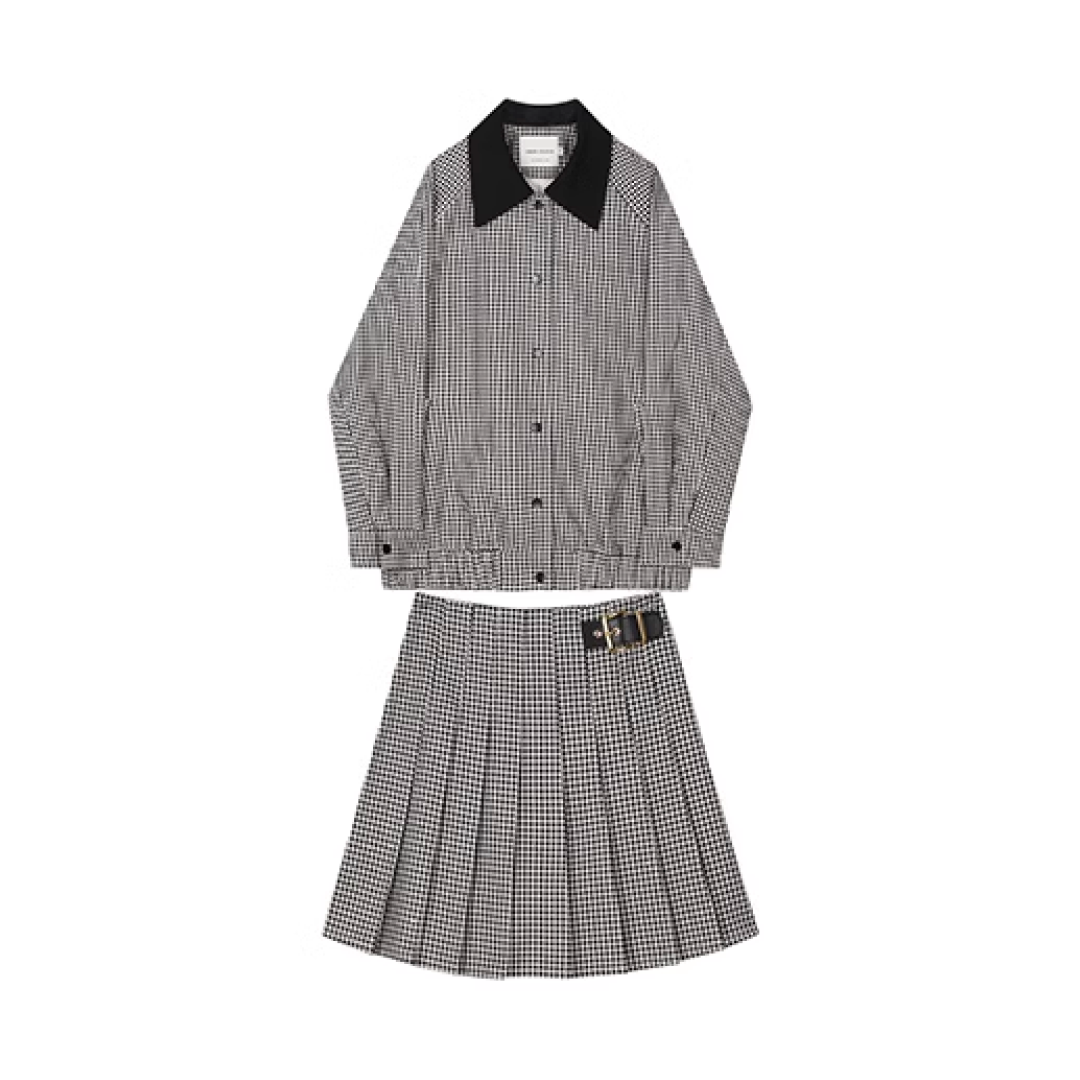 Monotone check bicolor jacket (can be set up with C1546) C1547