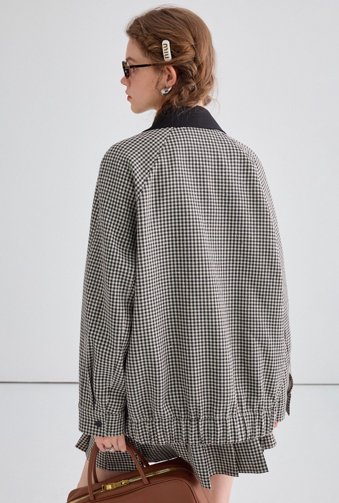 Monotone check bicolor jacket (can be set up with C1546) C1547