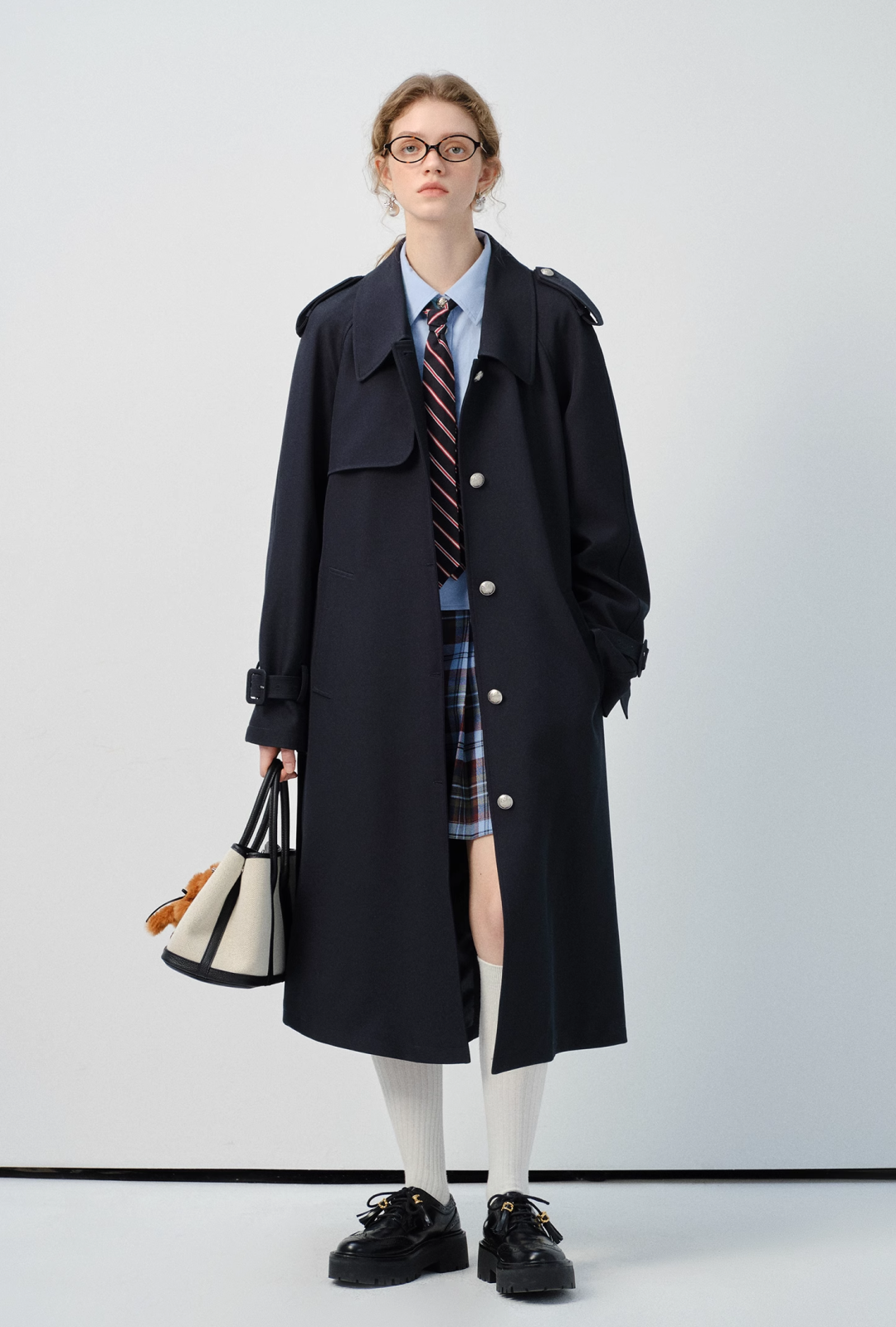 CHICandTHINGS ネックリボンガーリーコート