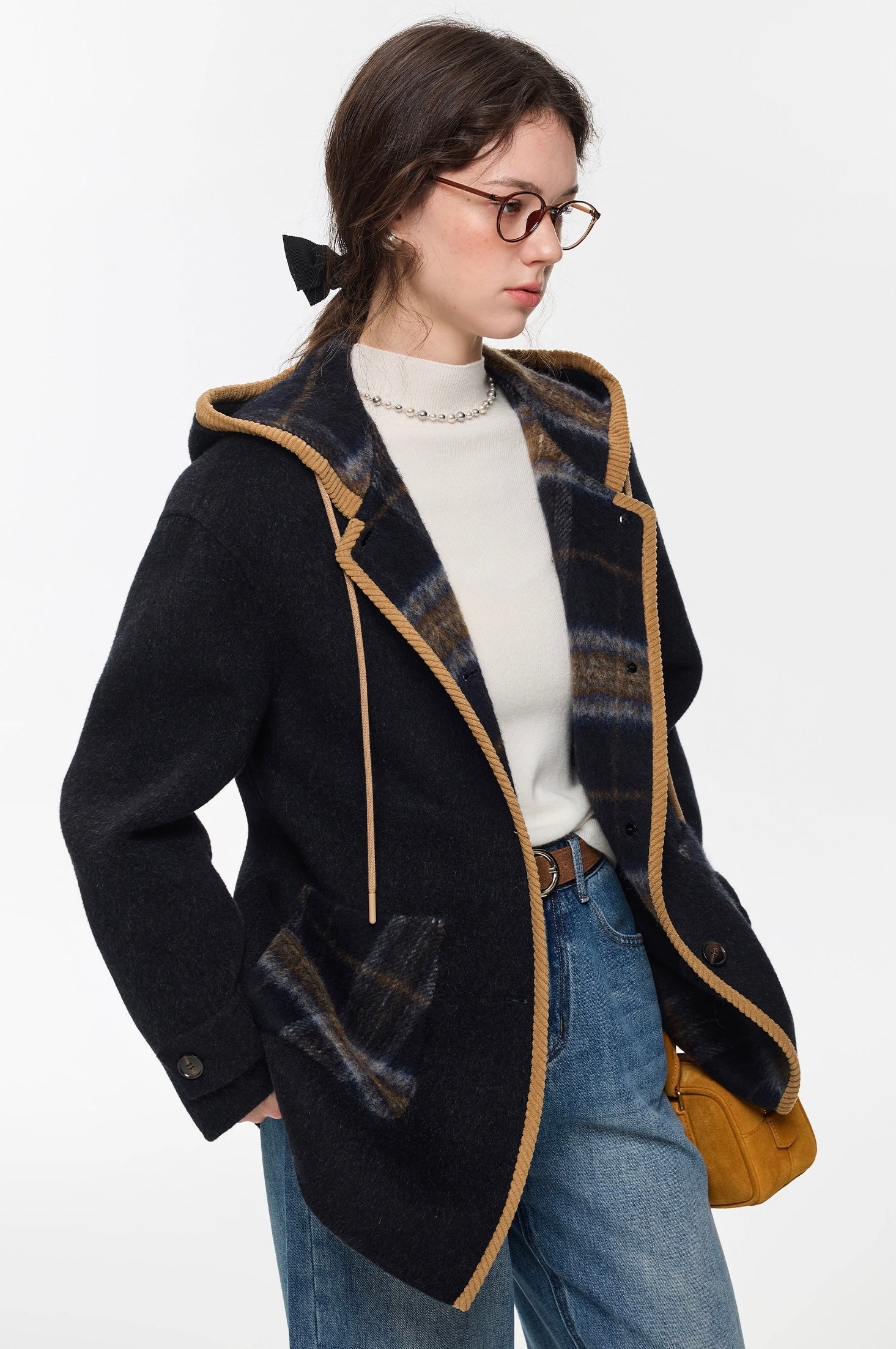 ヴィンテージ風ダブルフェイスロングコート
C3299