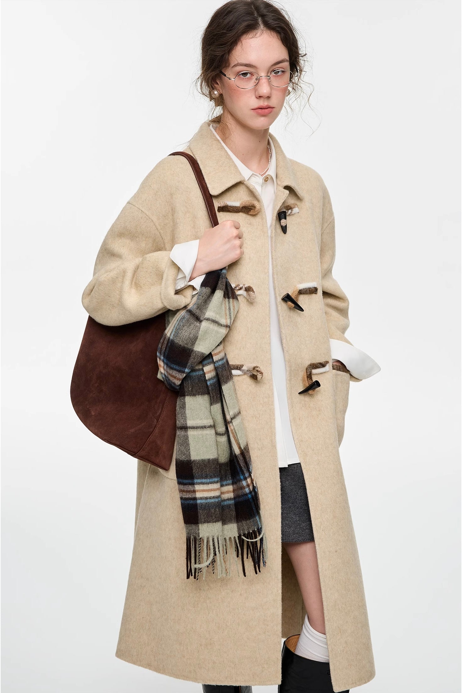 トグルボタンウールコート
C3301