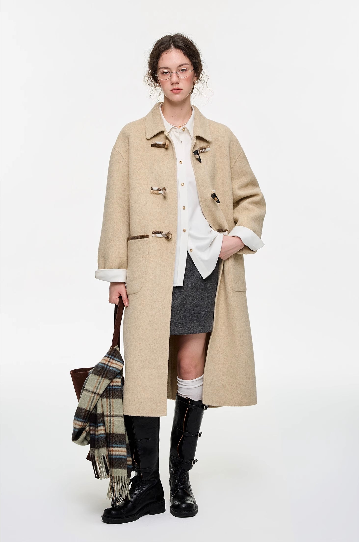 トグルボタンウールコート
C3301