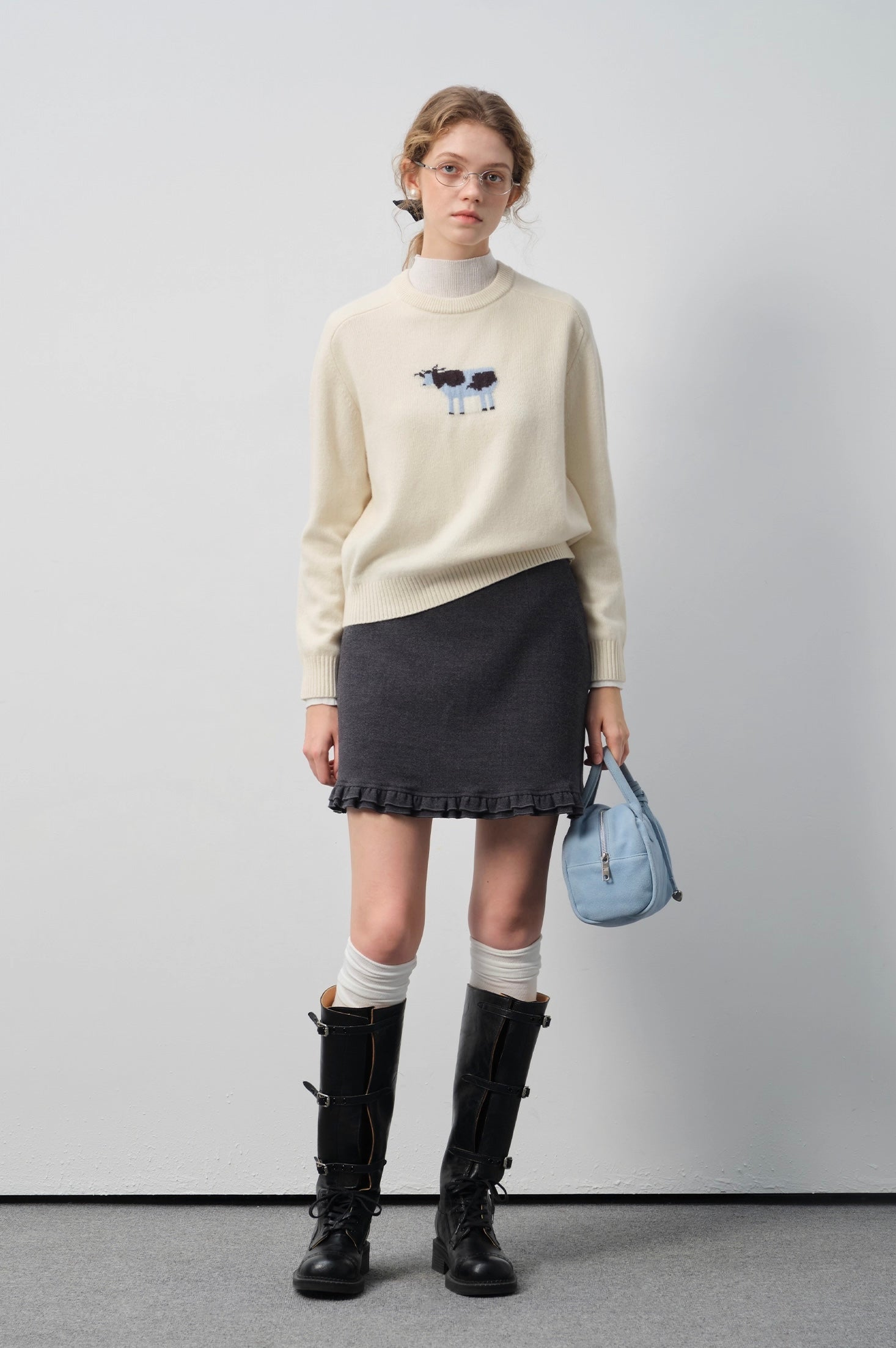 ウールフリルAラインスカート
C3308