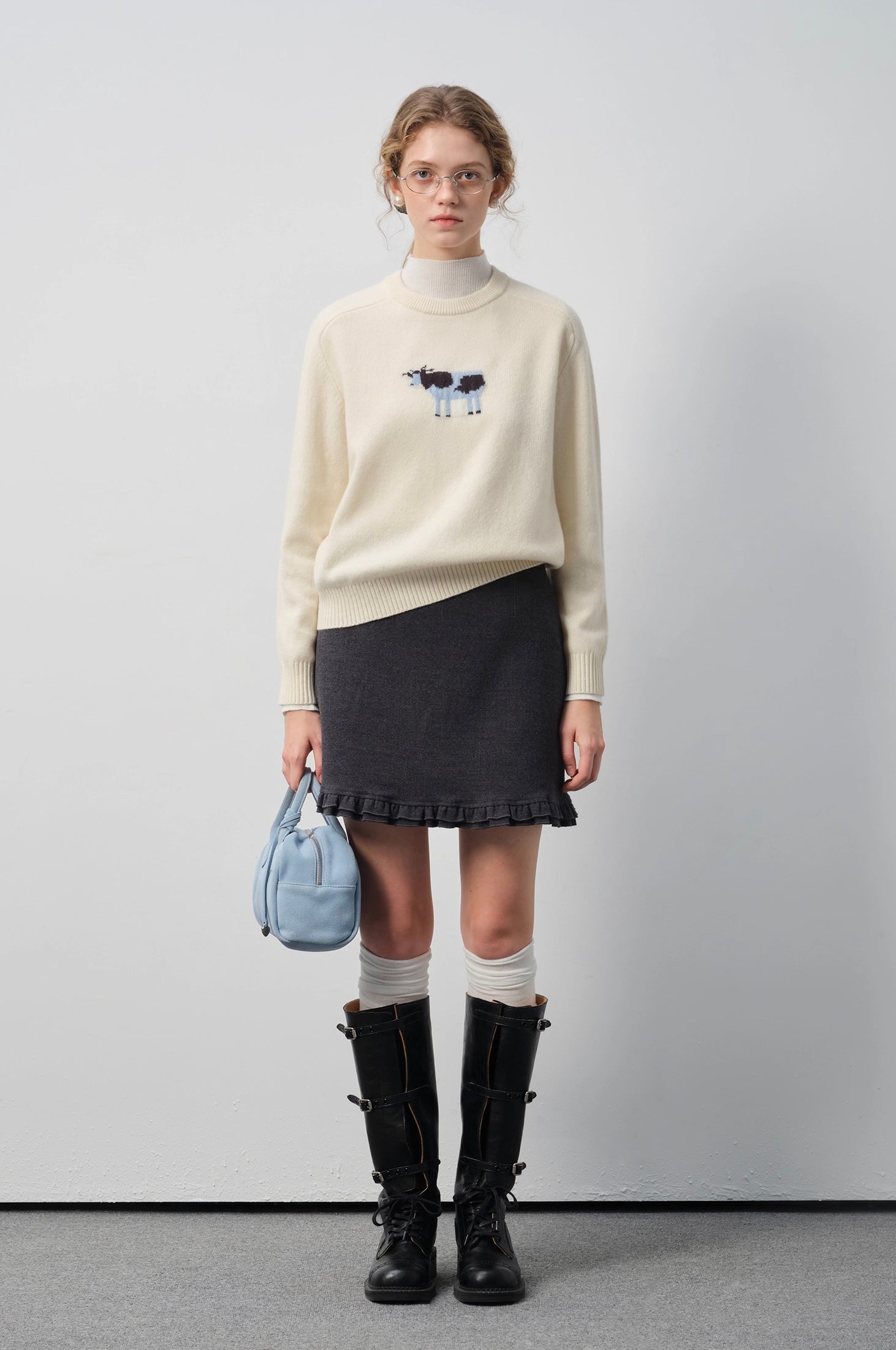 ウールフリルAラインスカート
C3308