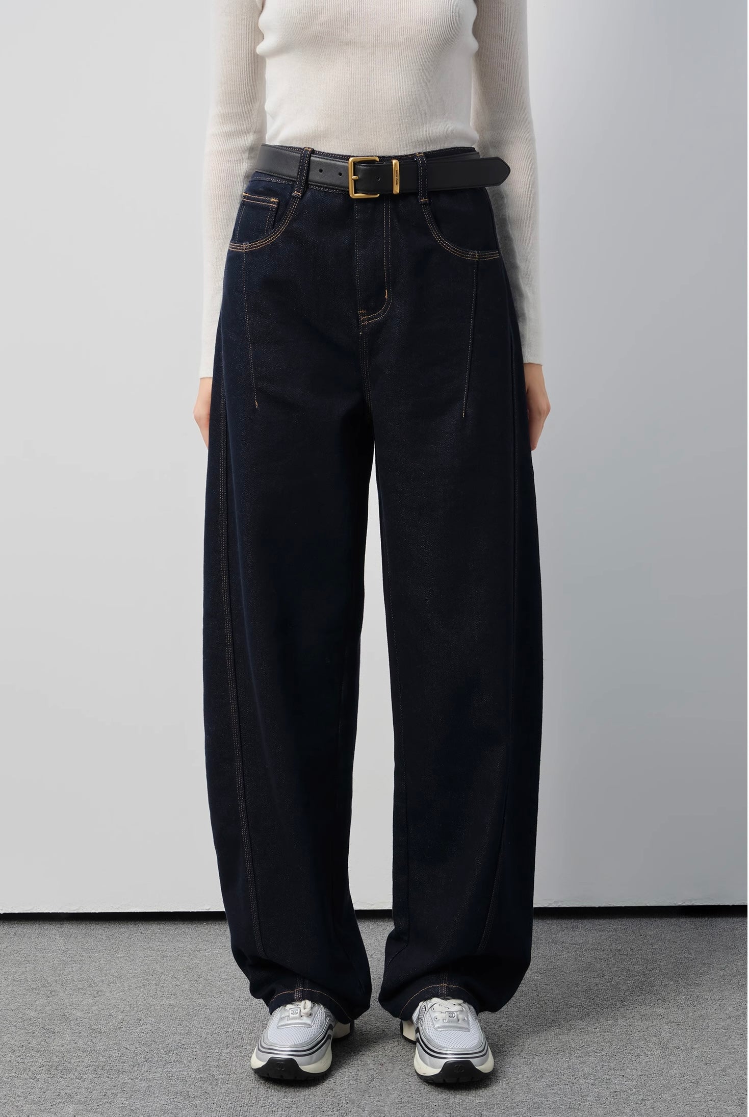 ステッチワークデニムワイドパンツ
C3331