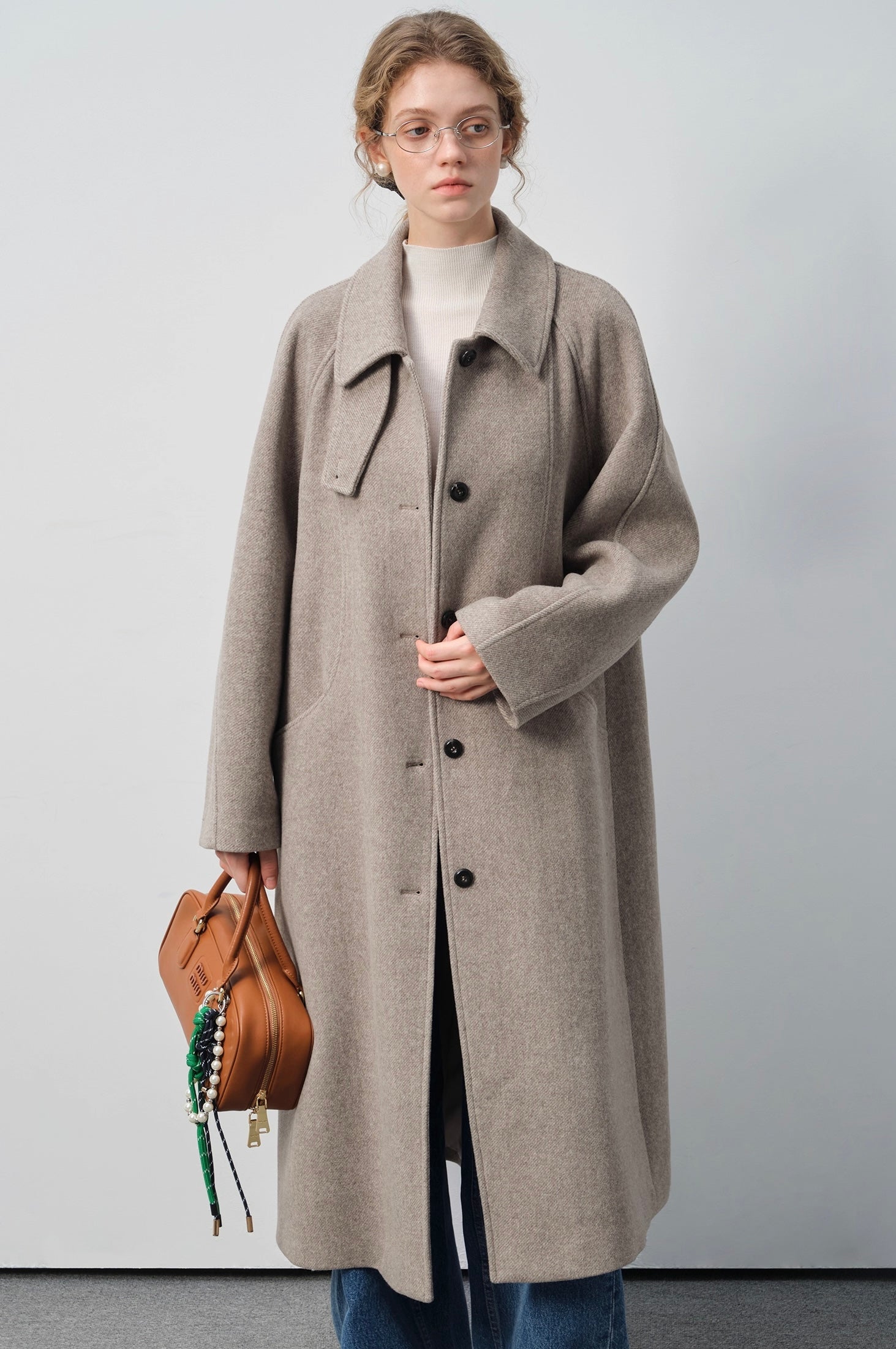 ウールツイルブレンドコート
C3339