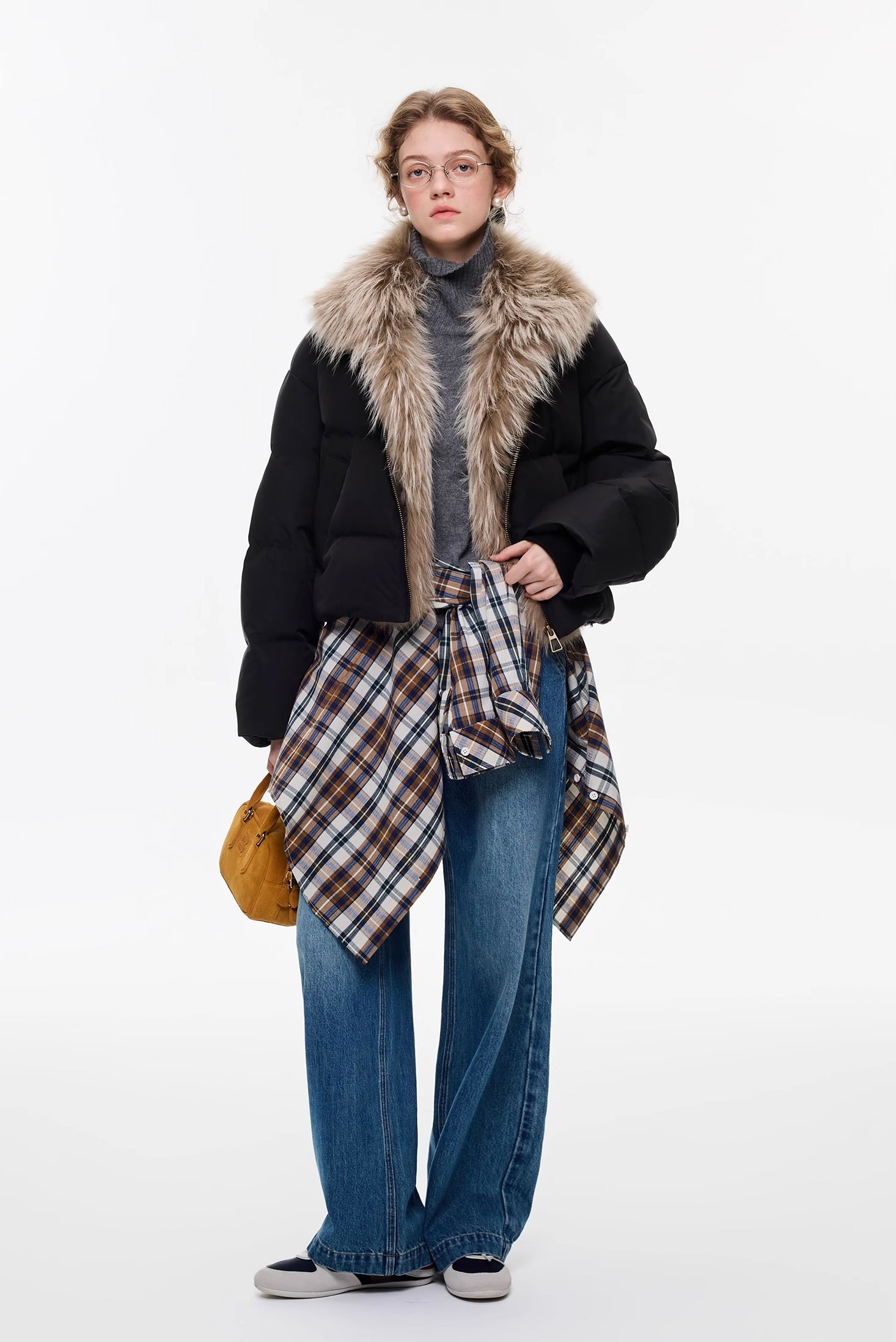 リアルラクーンファー着脱フードダウン
C3343