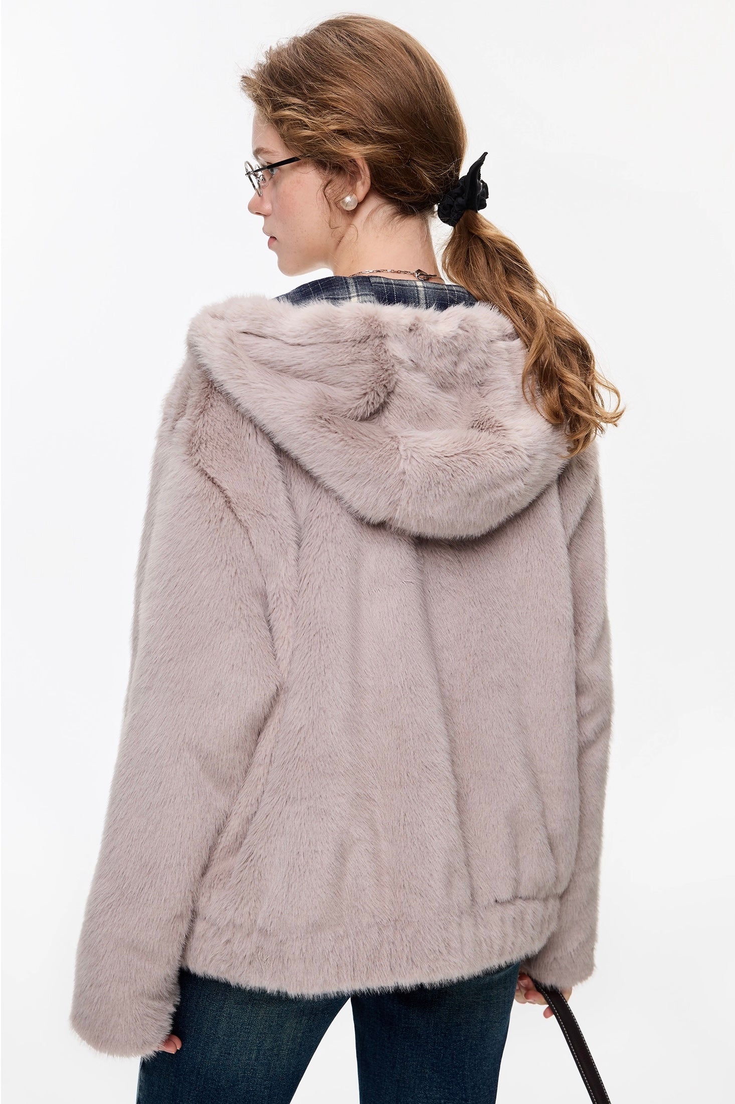 ミンクタッチフーデッドショートコート
C3345