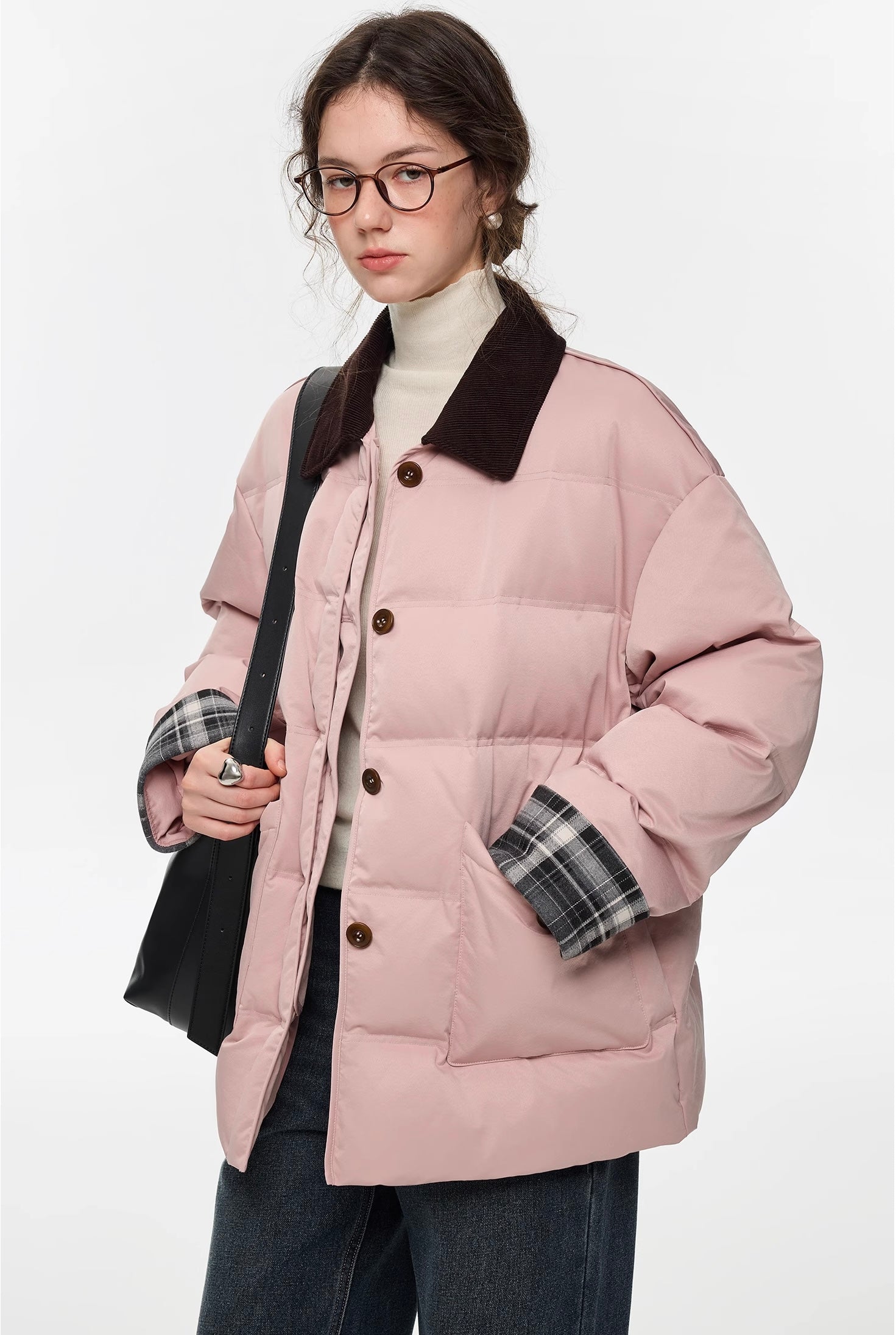 コーデュロイカラーパデッドショートジャケット
C3347