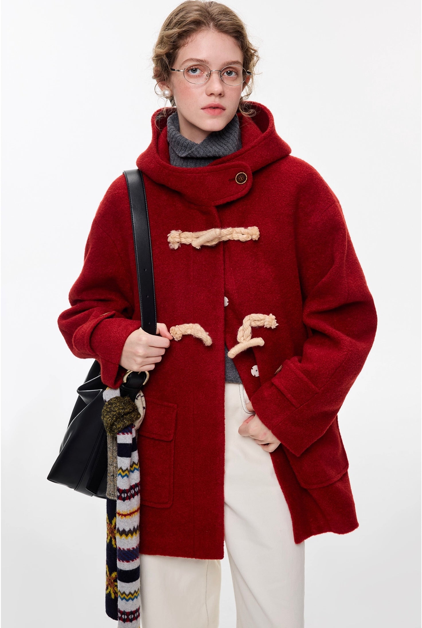 トグルボタン ループヤーンウールコート
C3355