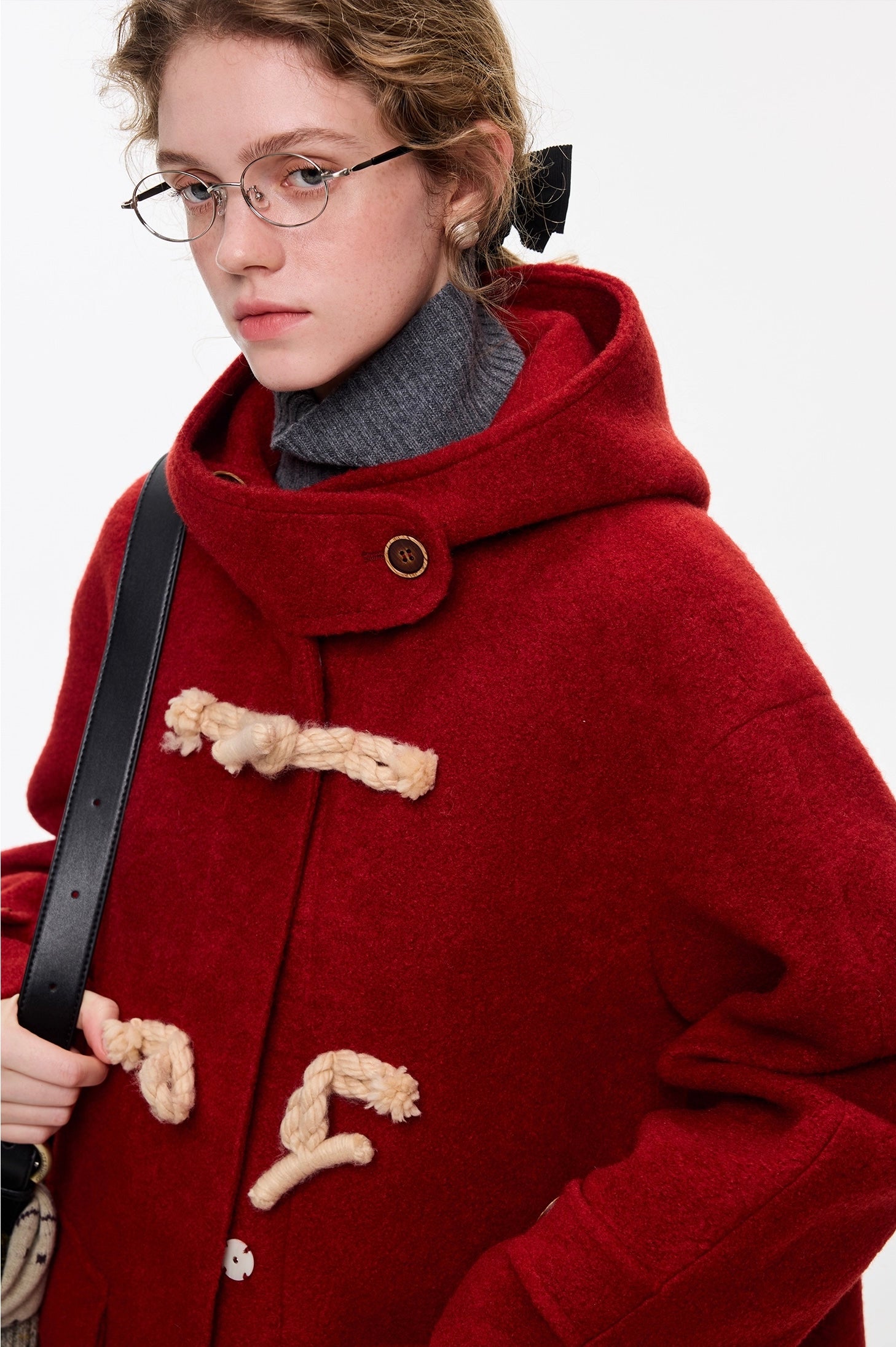 トグルボタン ループヤーンウールコート
C3355