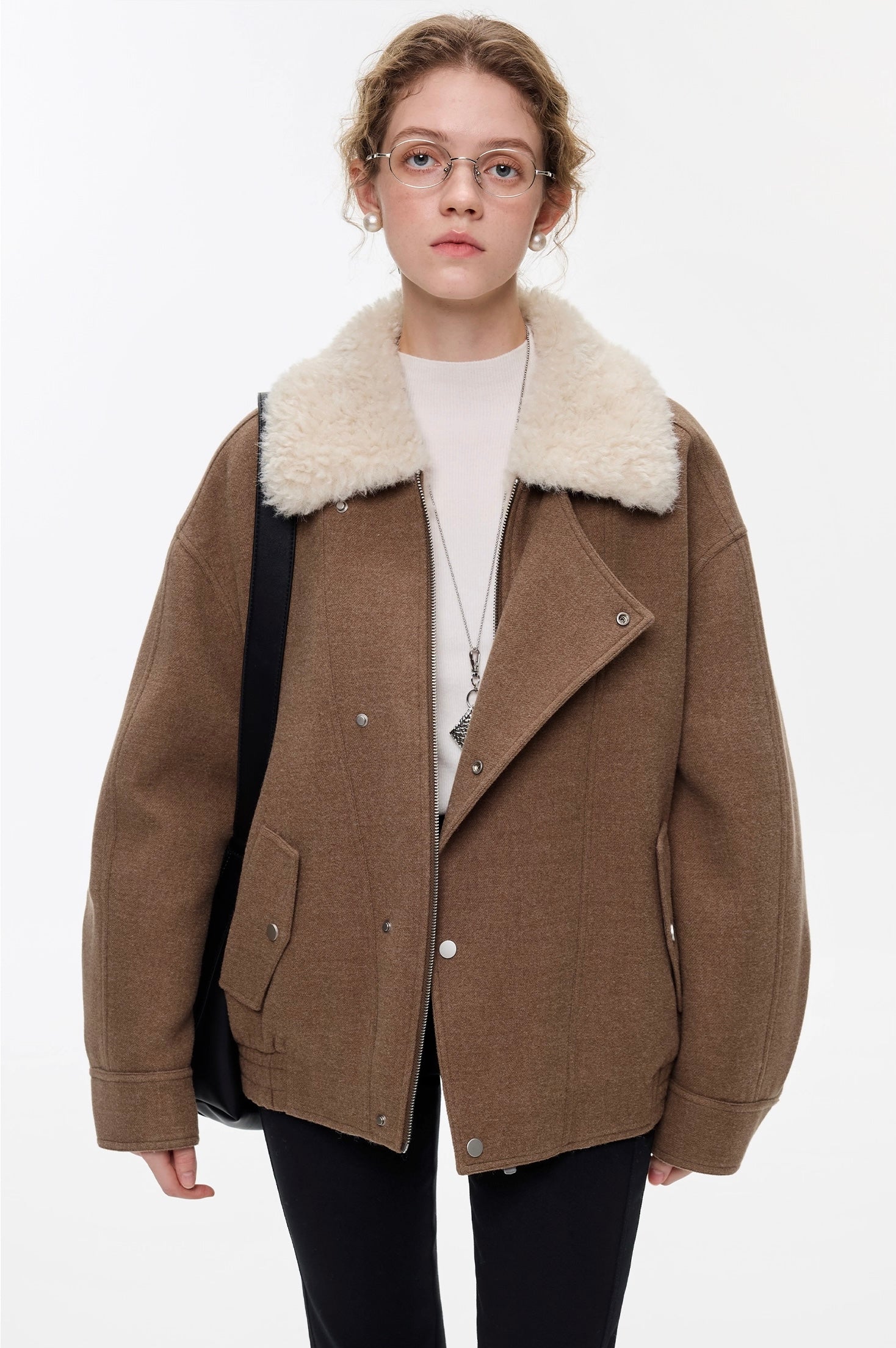 メラードトーン ウールブレンドコート
C3356