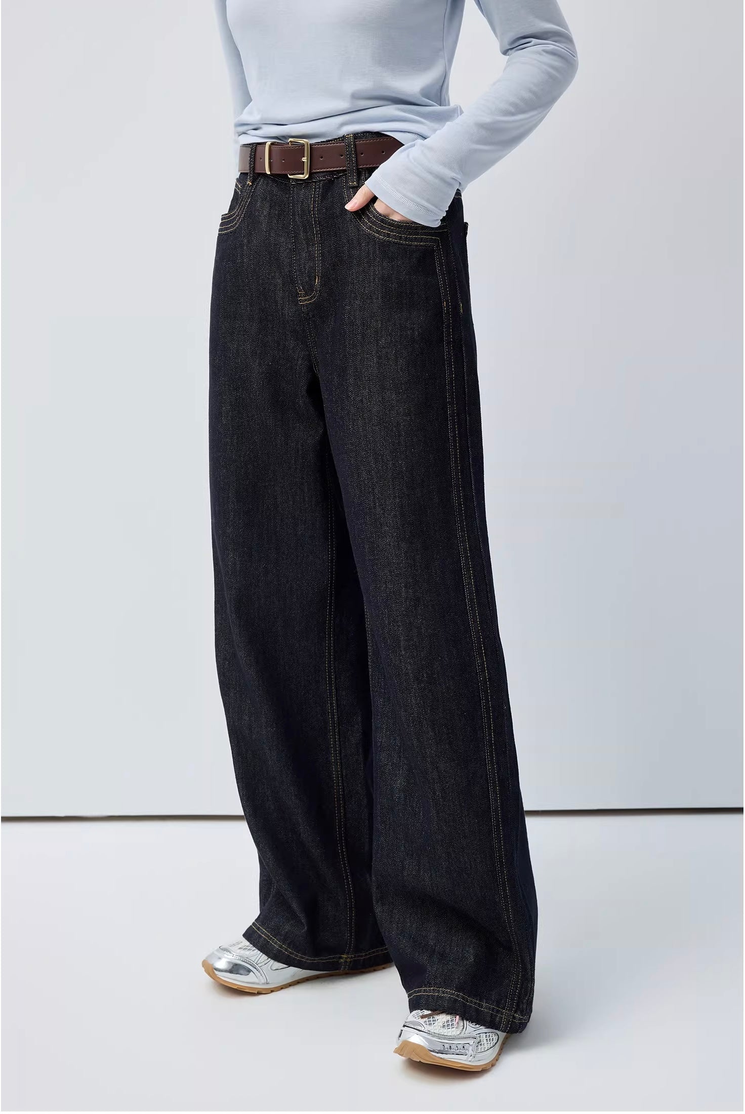 リヨセルセルビッジストレートデニム
C3398