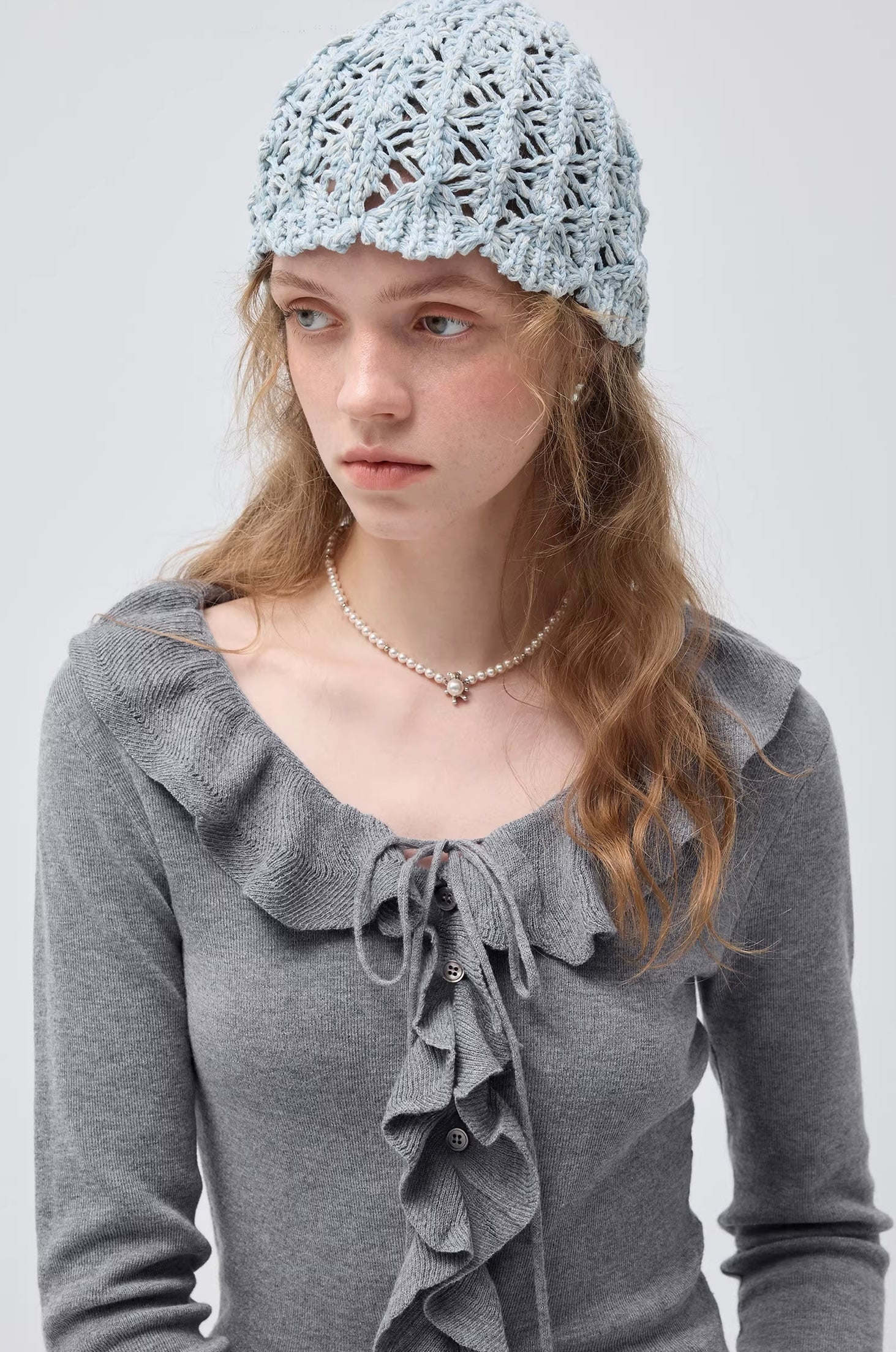 フレンチガーリーウールフリルニット
C3412