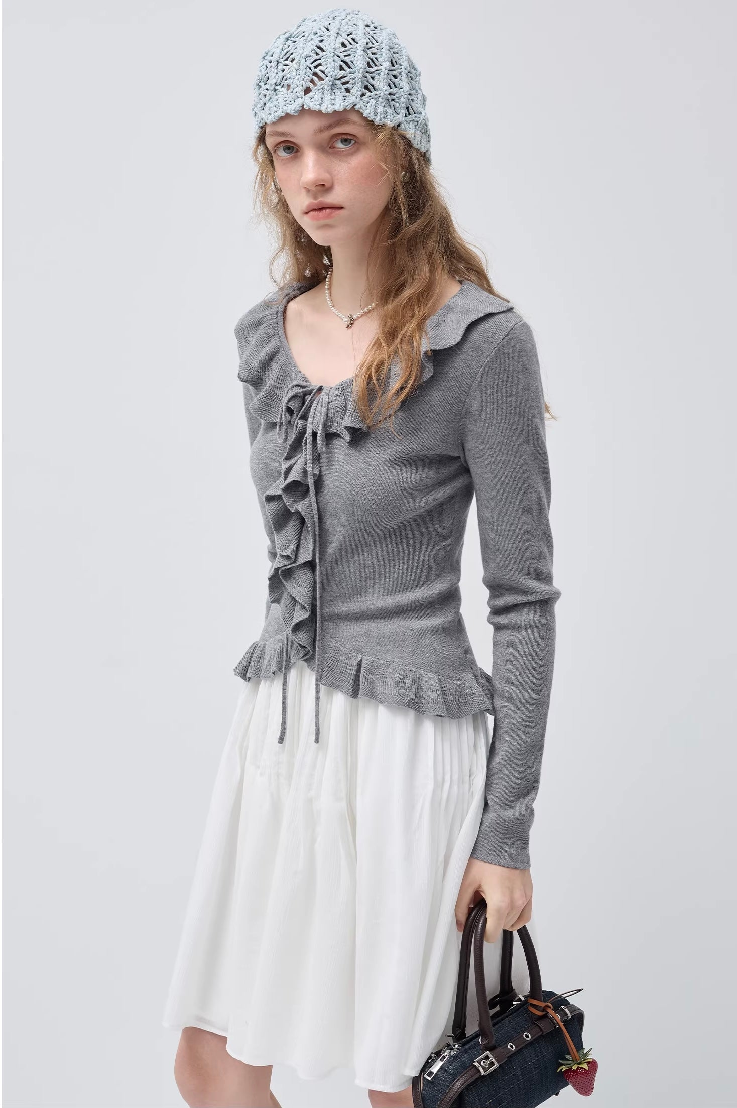 フレンチガーリーウールフリルニット
C3412