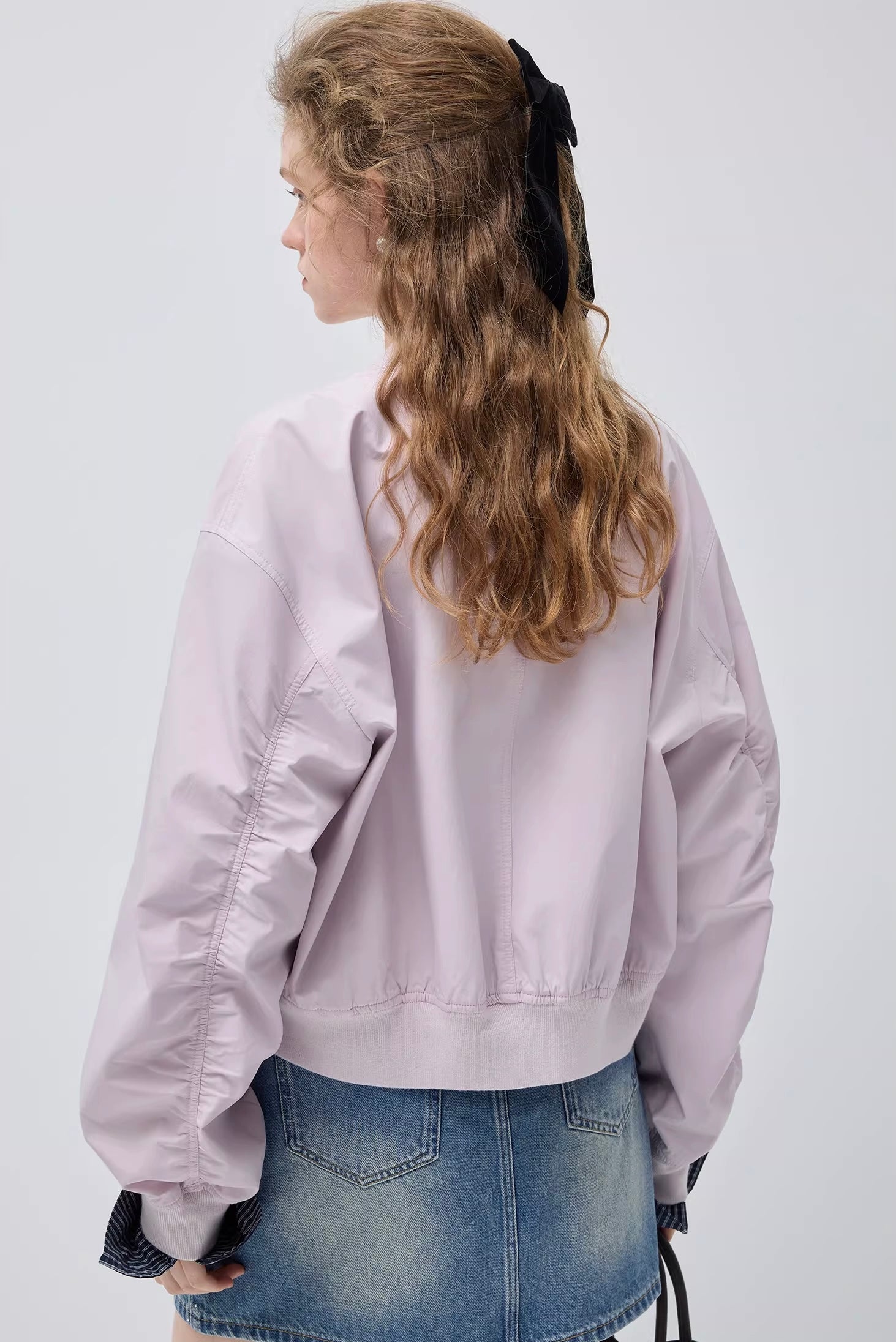 チェック柄スリーブコンパクトシルエットジャケット
C3424