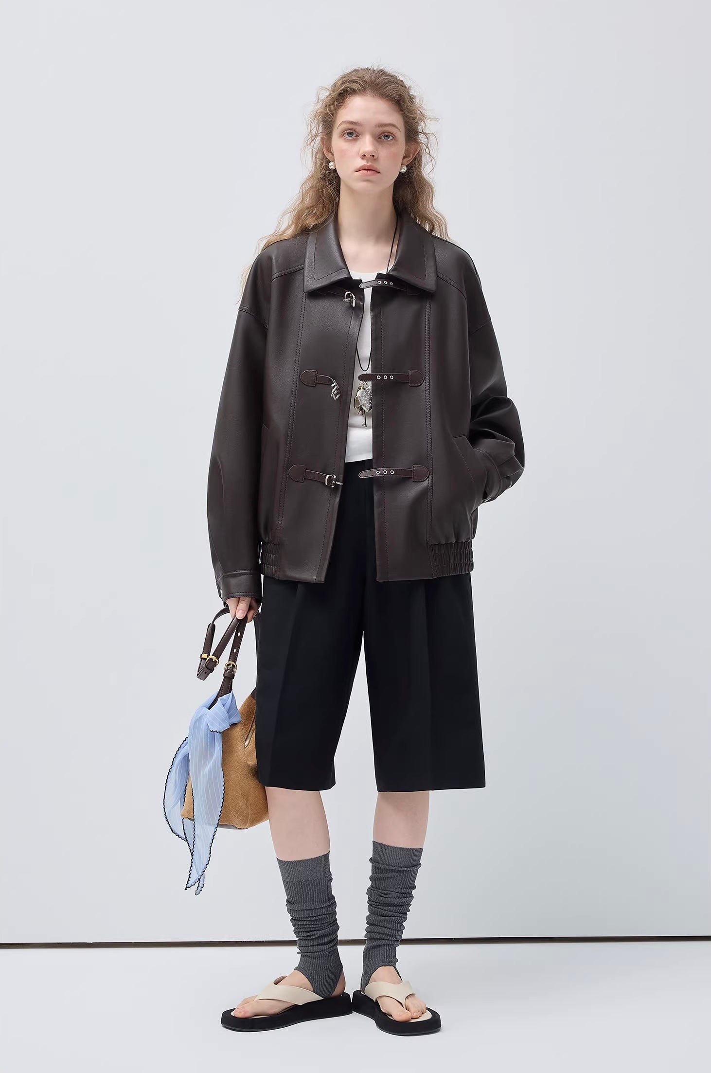 マットレザーオーバーサイズジャケット
C3425