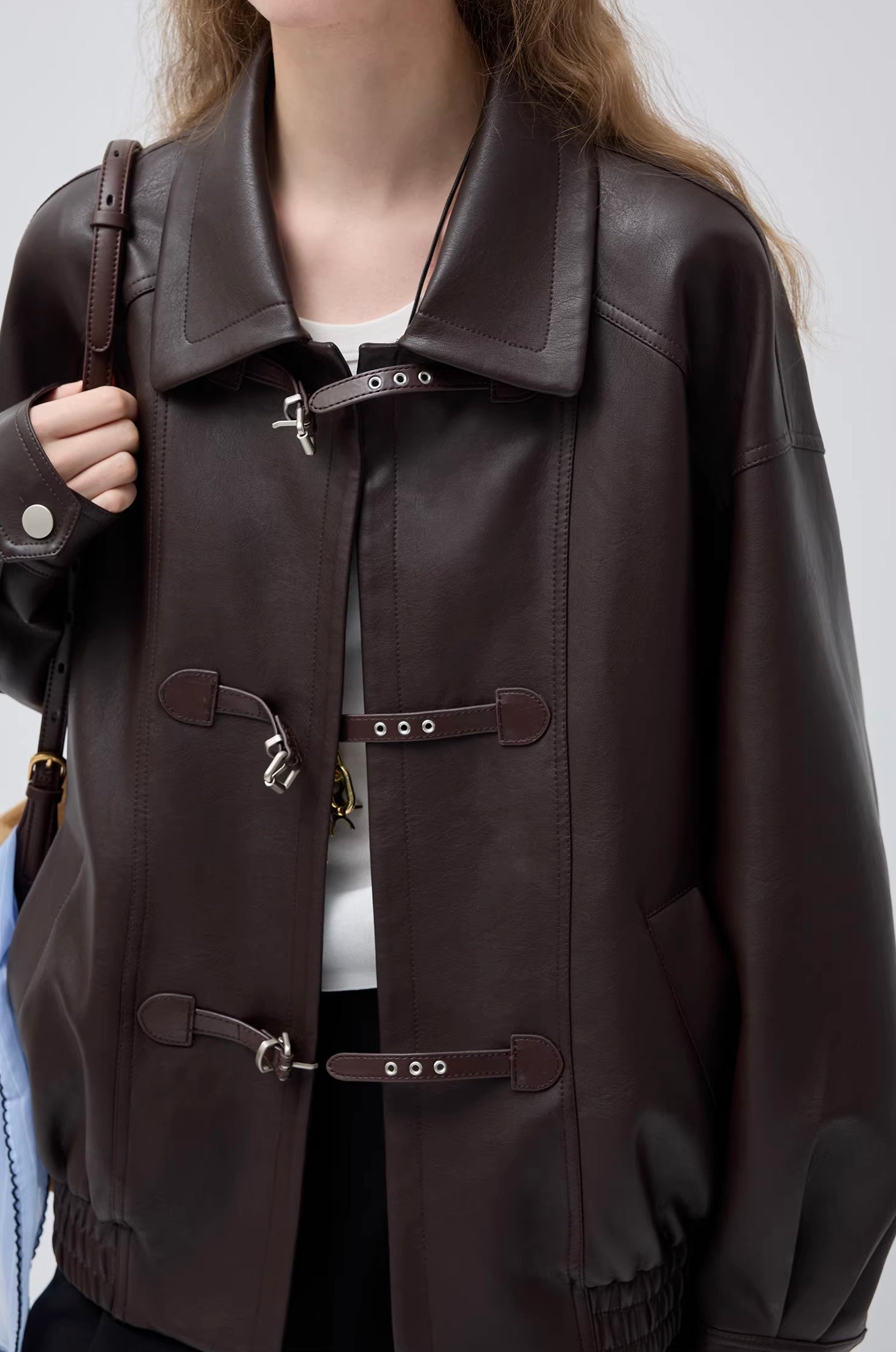 マットレザーオーバーサイズジャケット
C3425