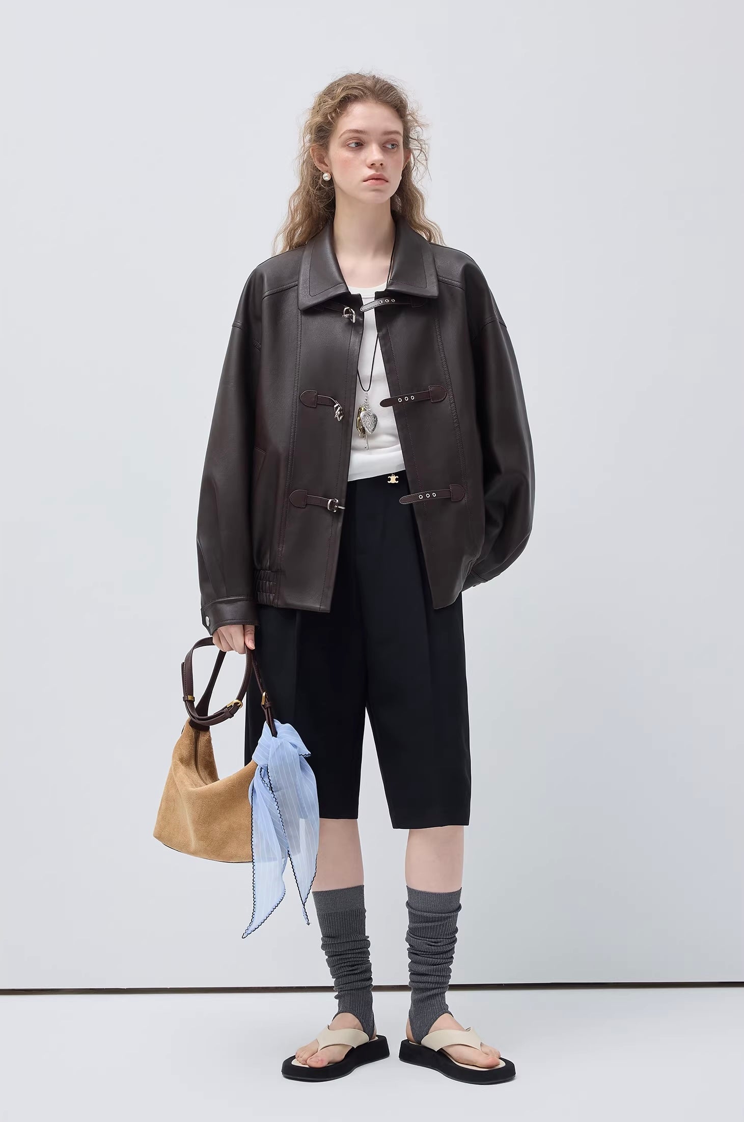 マットレザーオーバーサイズジャケット
C3425