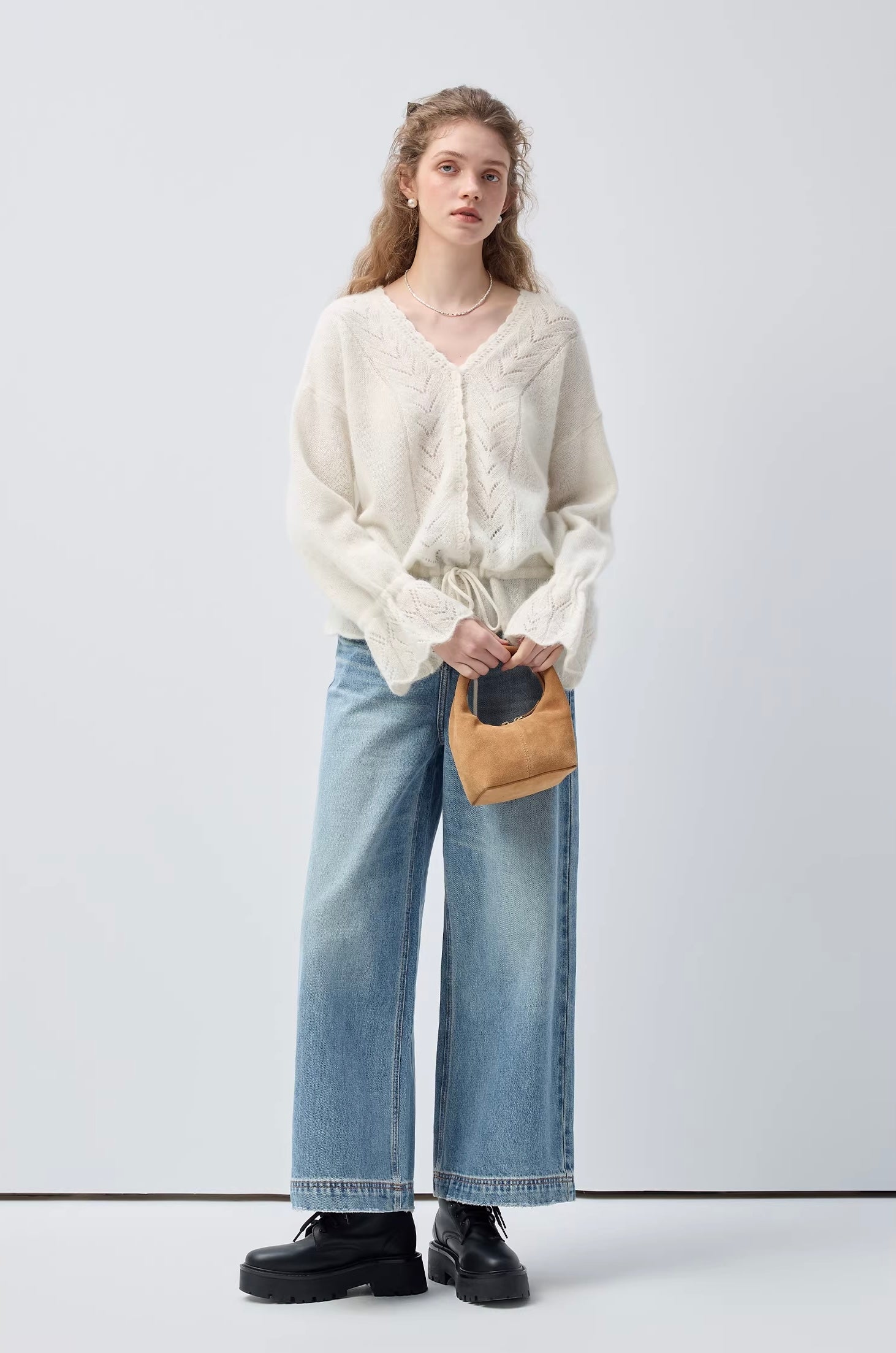 スタイルアップワイドデニムパンツ
C3433